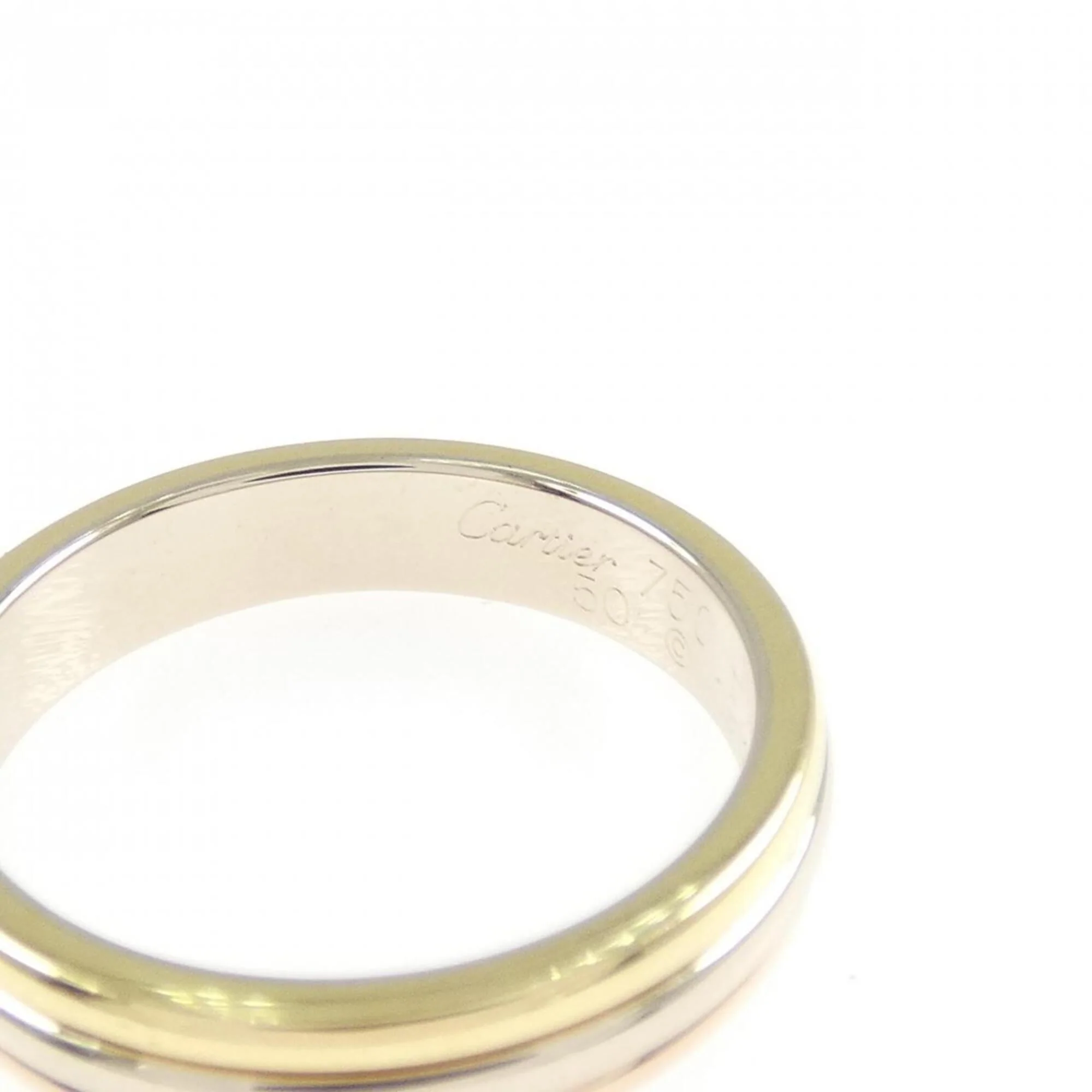 Vendome Louis Cartier Band Ring 18K Tricolor Gold - Image 3