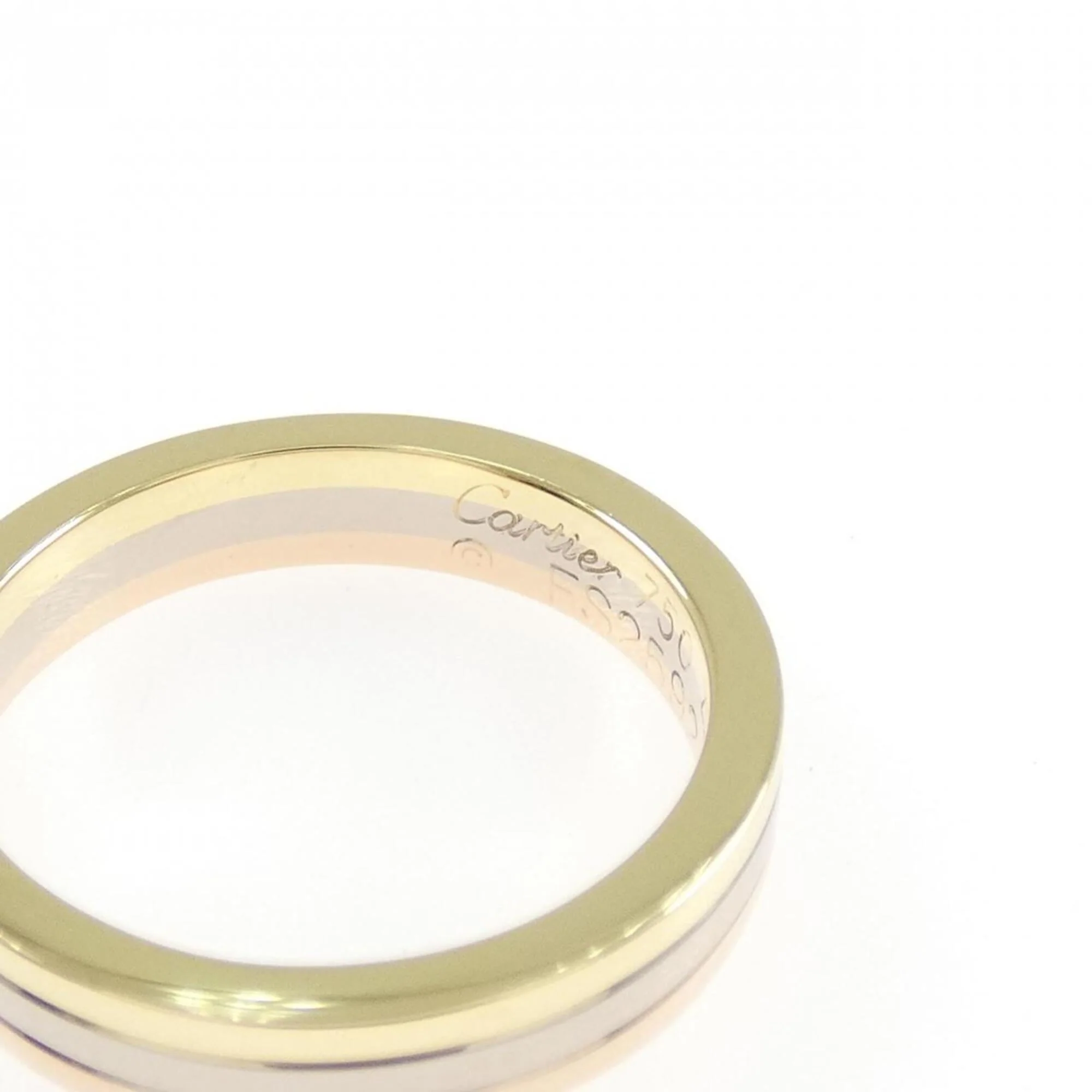 Vendome Louis Cartier Band Ring 18K Tricolor Gold - Image 3