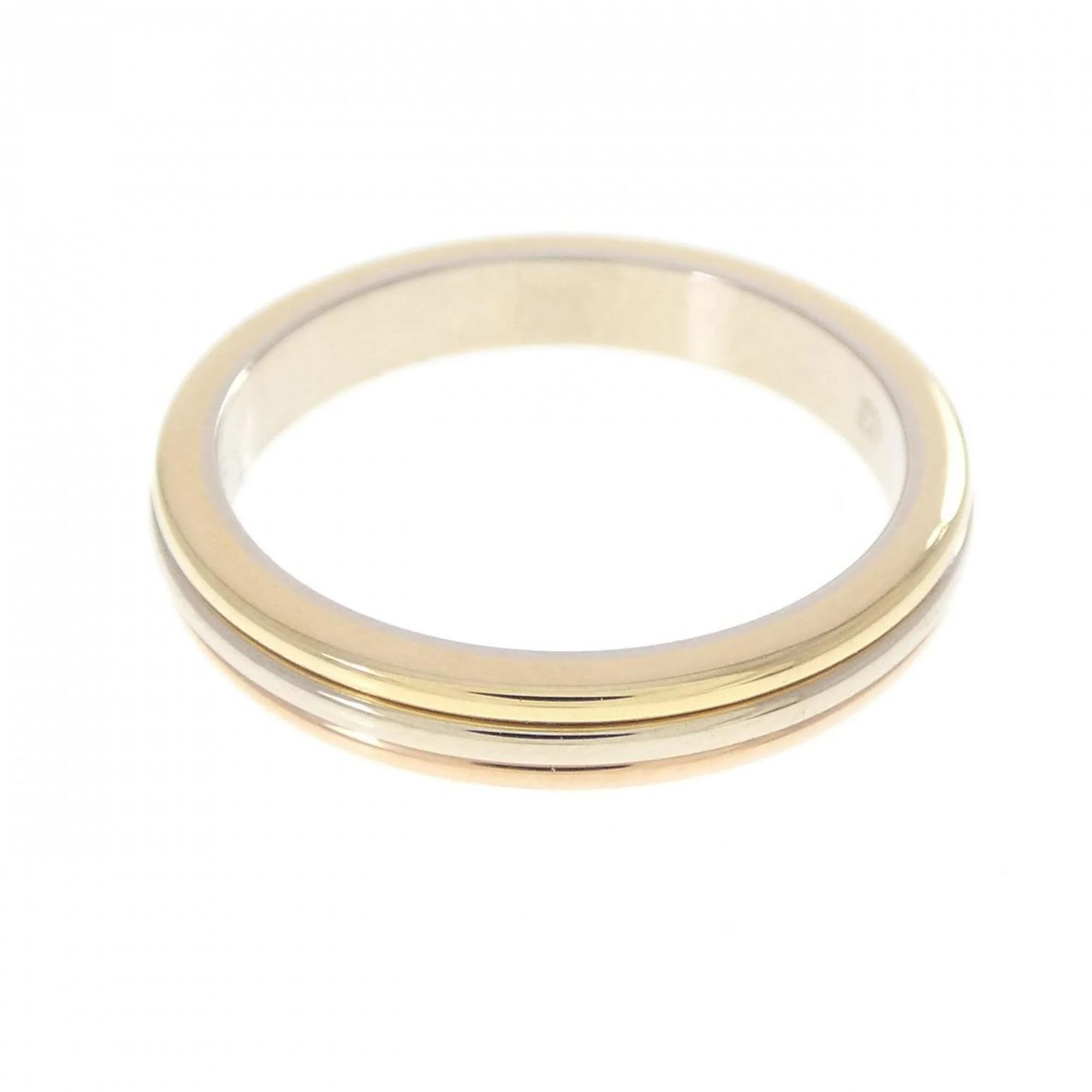 Vendome Louis Cartier Band Ring 18K Tricolor Gold - Image 2
