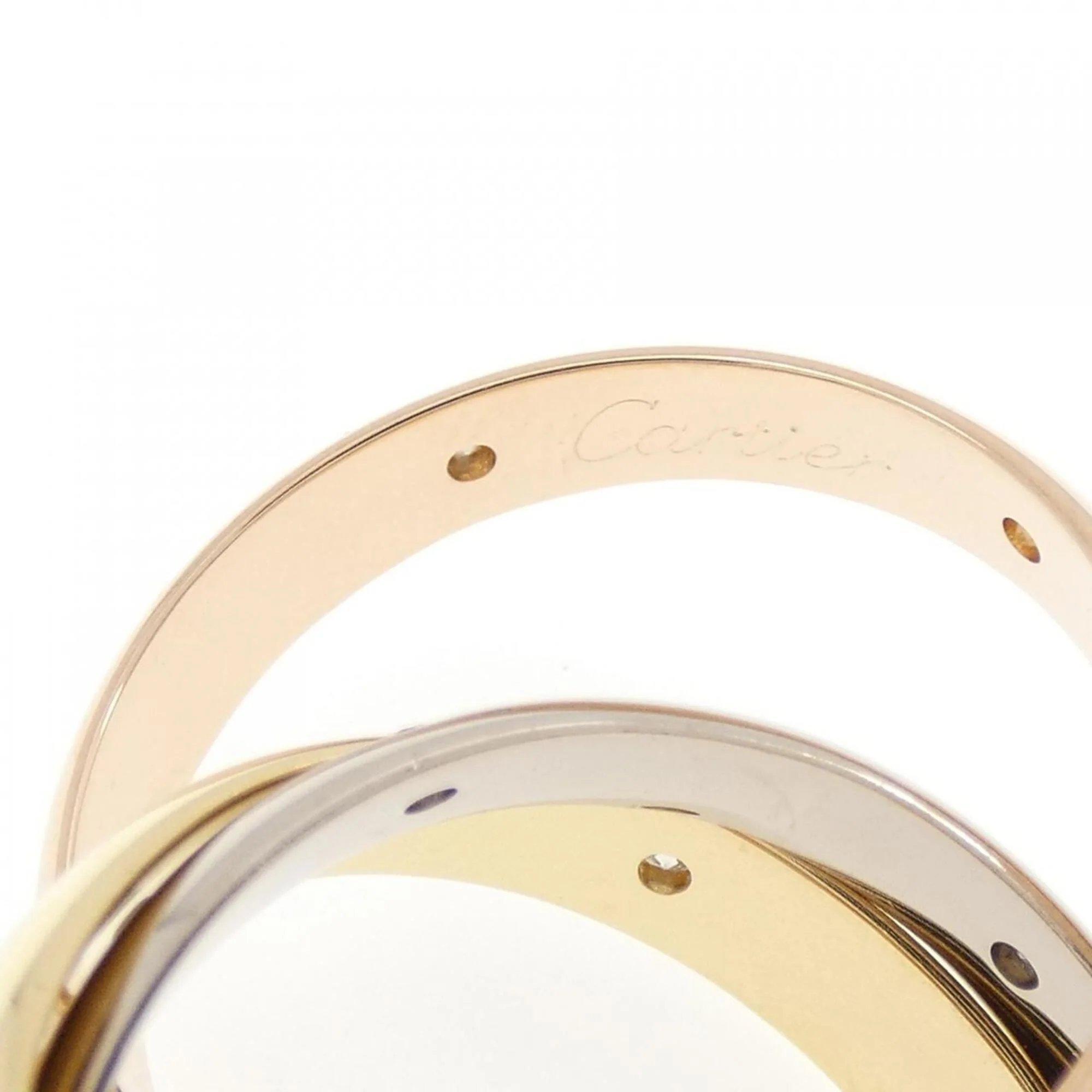 Vendome Louis Cartier Band Ring 18K Tricolor Gold - Image 4