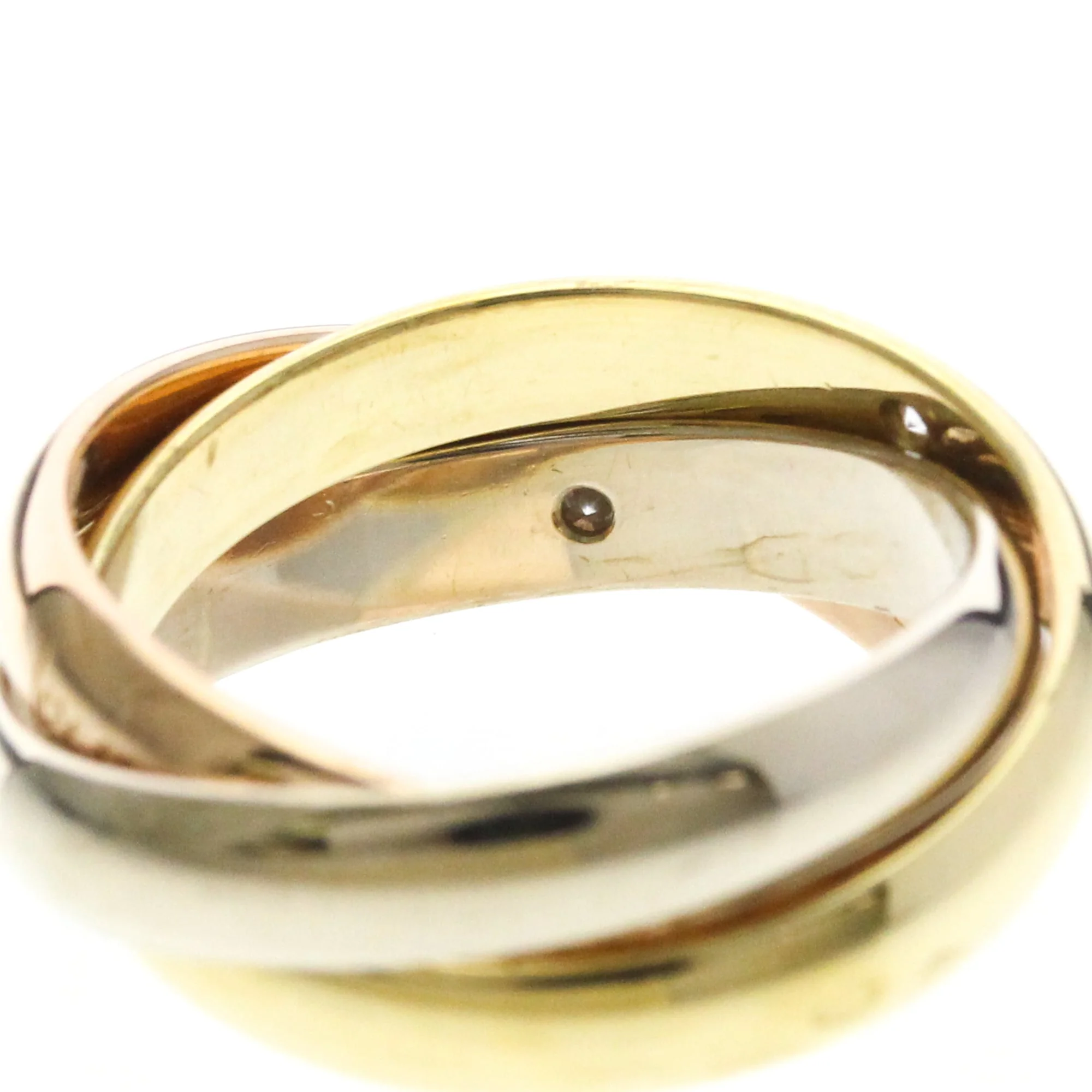 Vendome Louis Cartier Band Ring 18K Tricolor Gold - Image 6