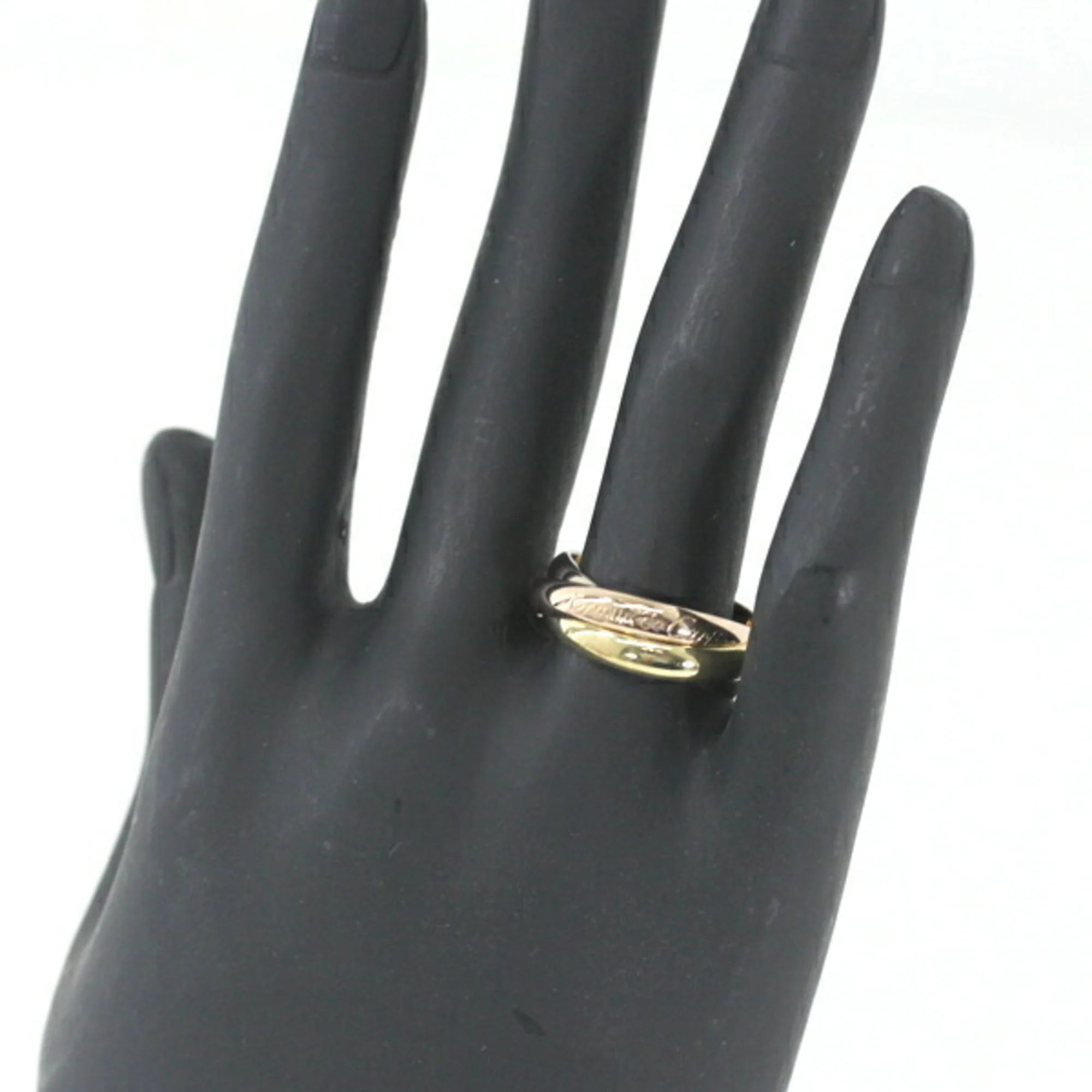 Vendome Louis Cartier Band Ring 18K Tricolor Gold - Image 9
