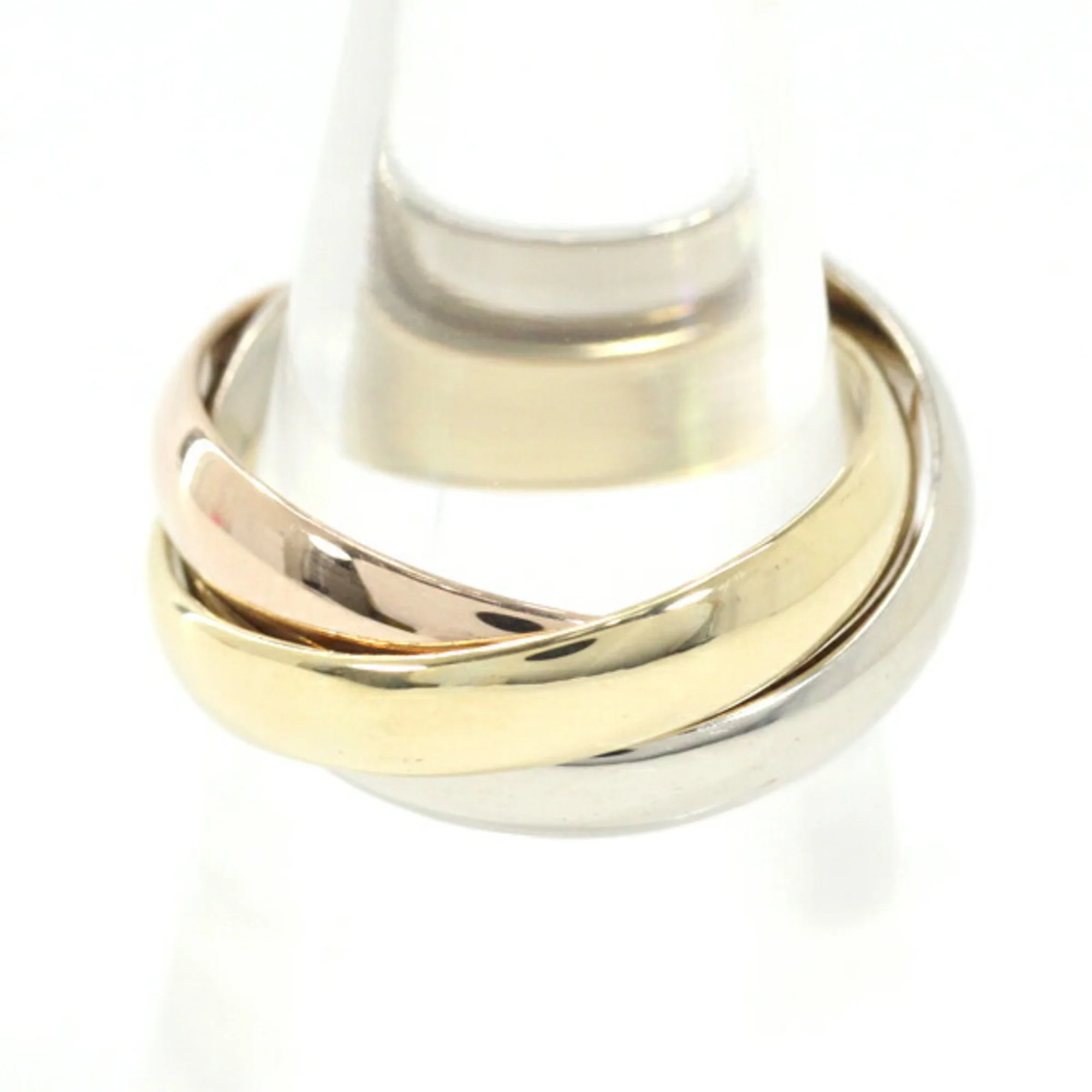 Vendome Louis Cartier Band Ring 18K Tricolor Gold - Image 4