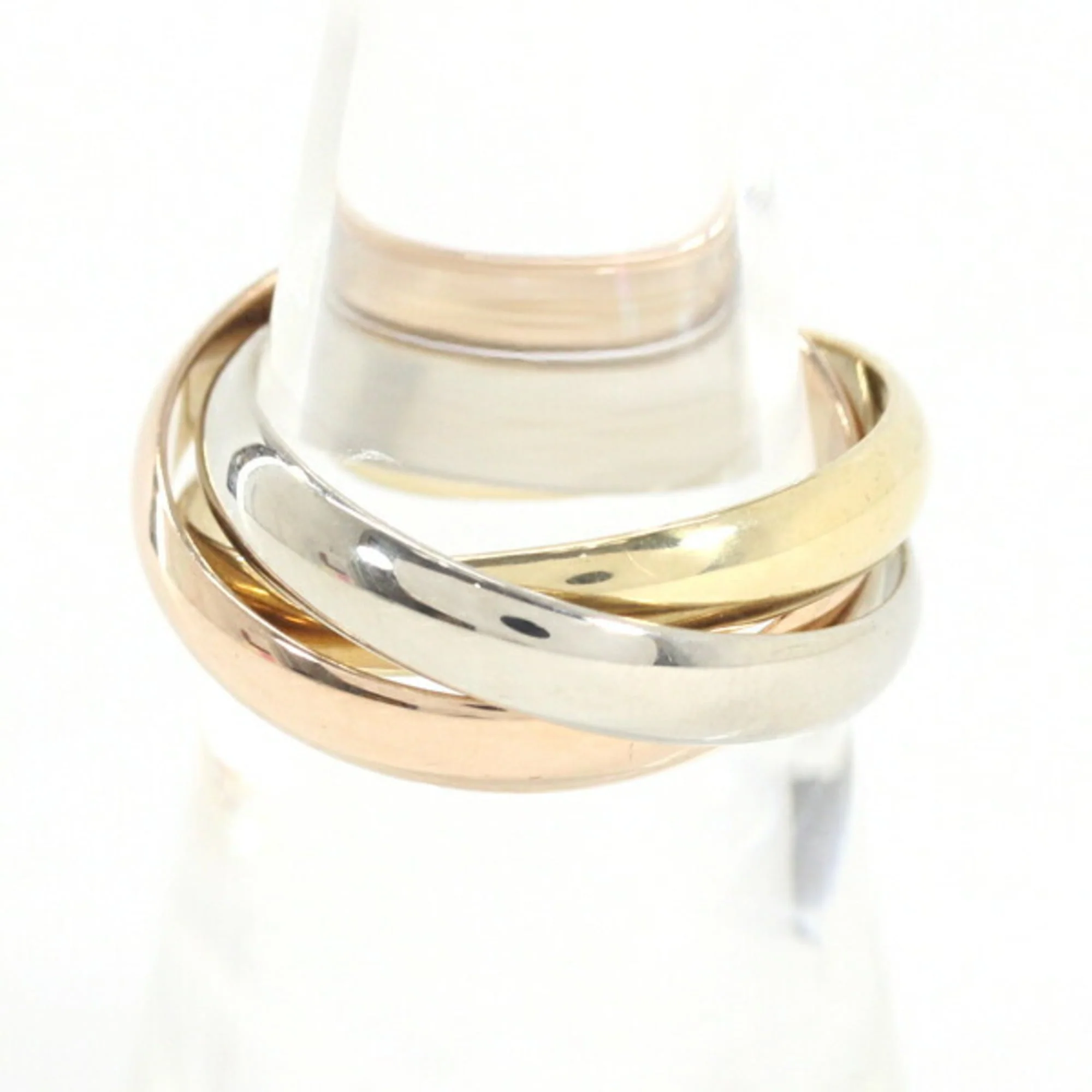Vendome Louis Cartier Band Ring 18K Tricolor Gold - Image 4