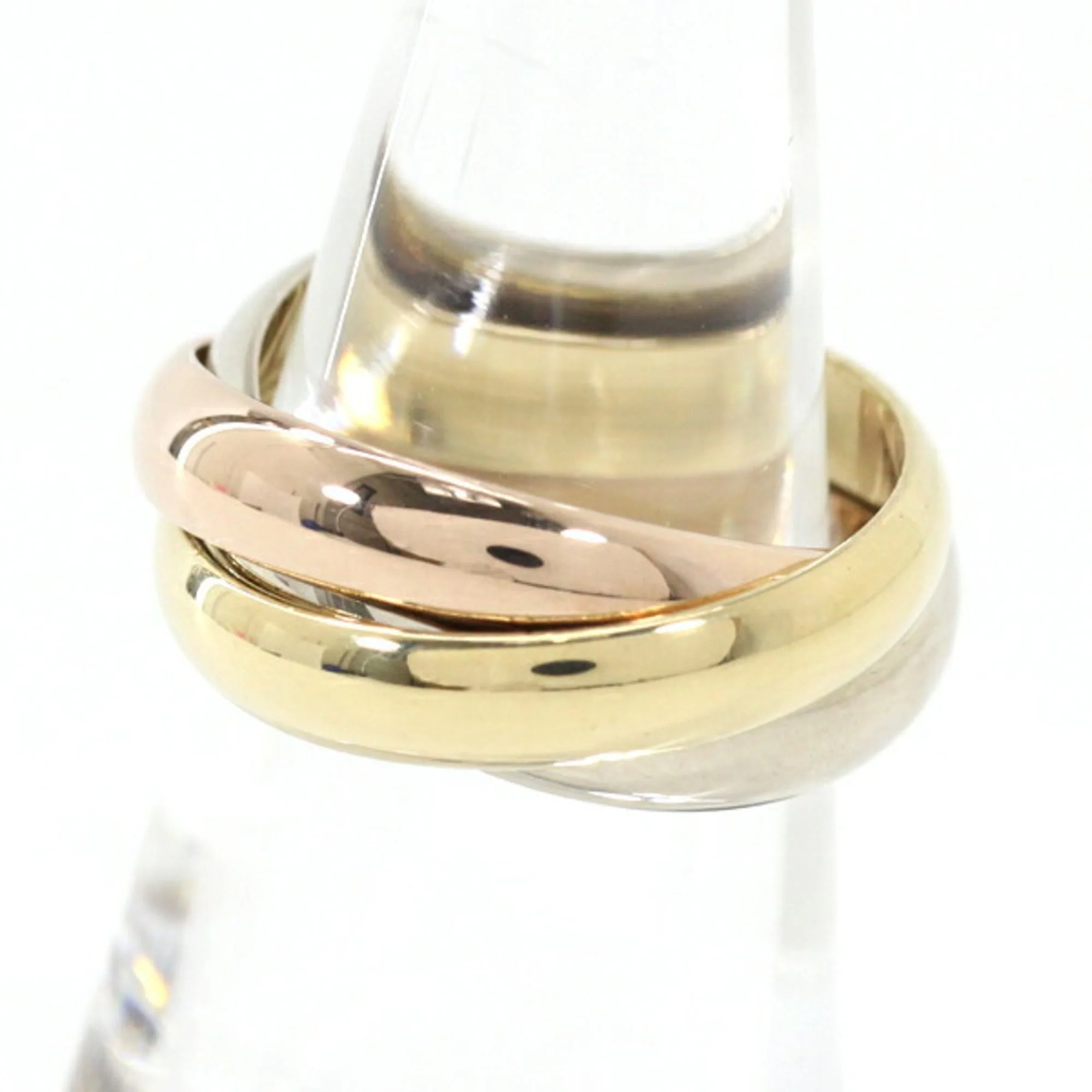 Vendome Louis Cartier Band Ring 18K Tricolor Gold - Image 2