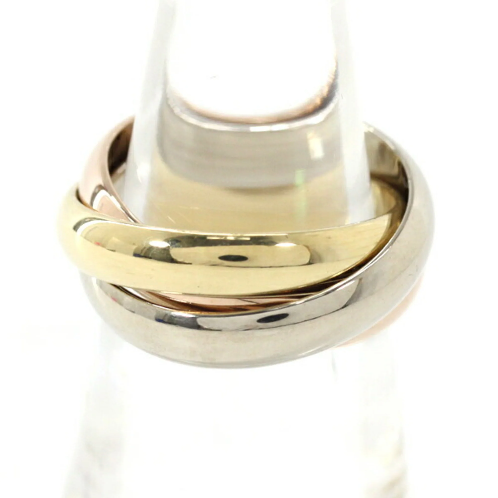 Vendome Louis Cartier Band Ring 18K Tricolor Gold - Image 4