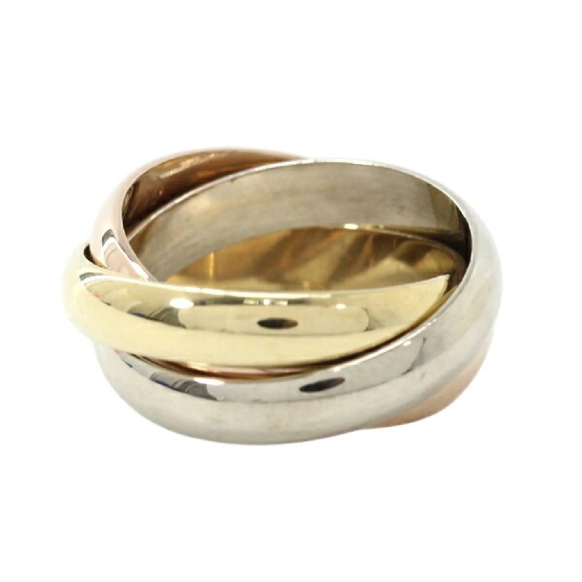 Vendome Louis Cartier Band Ring 18K Tricolor Gold - Image 6