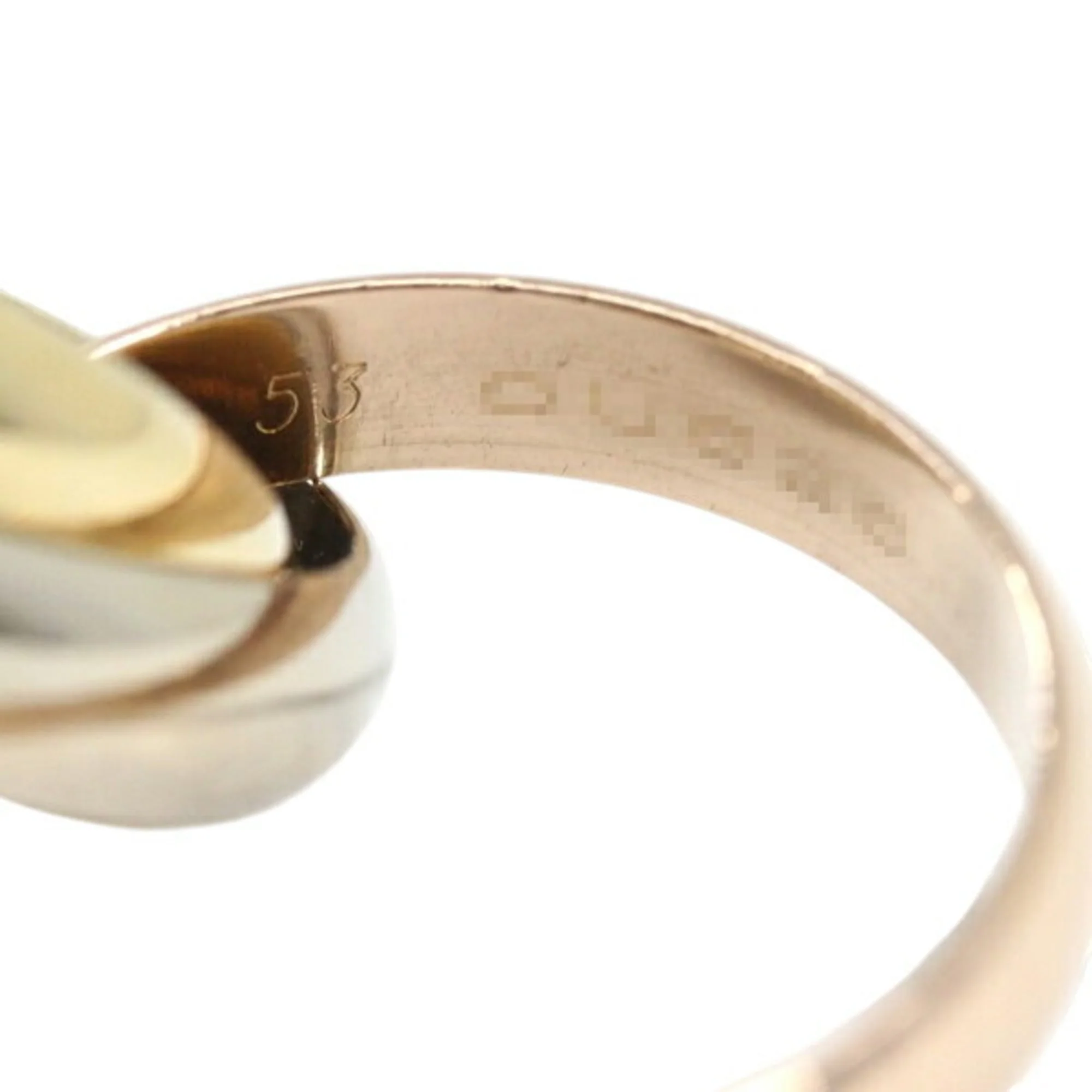 Vendome Louis Cartier Band Ring 18K Tricolor Gold - Image 8
