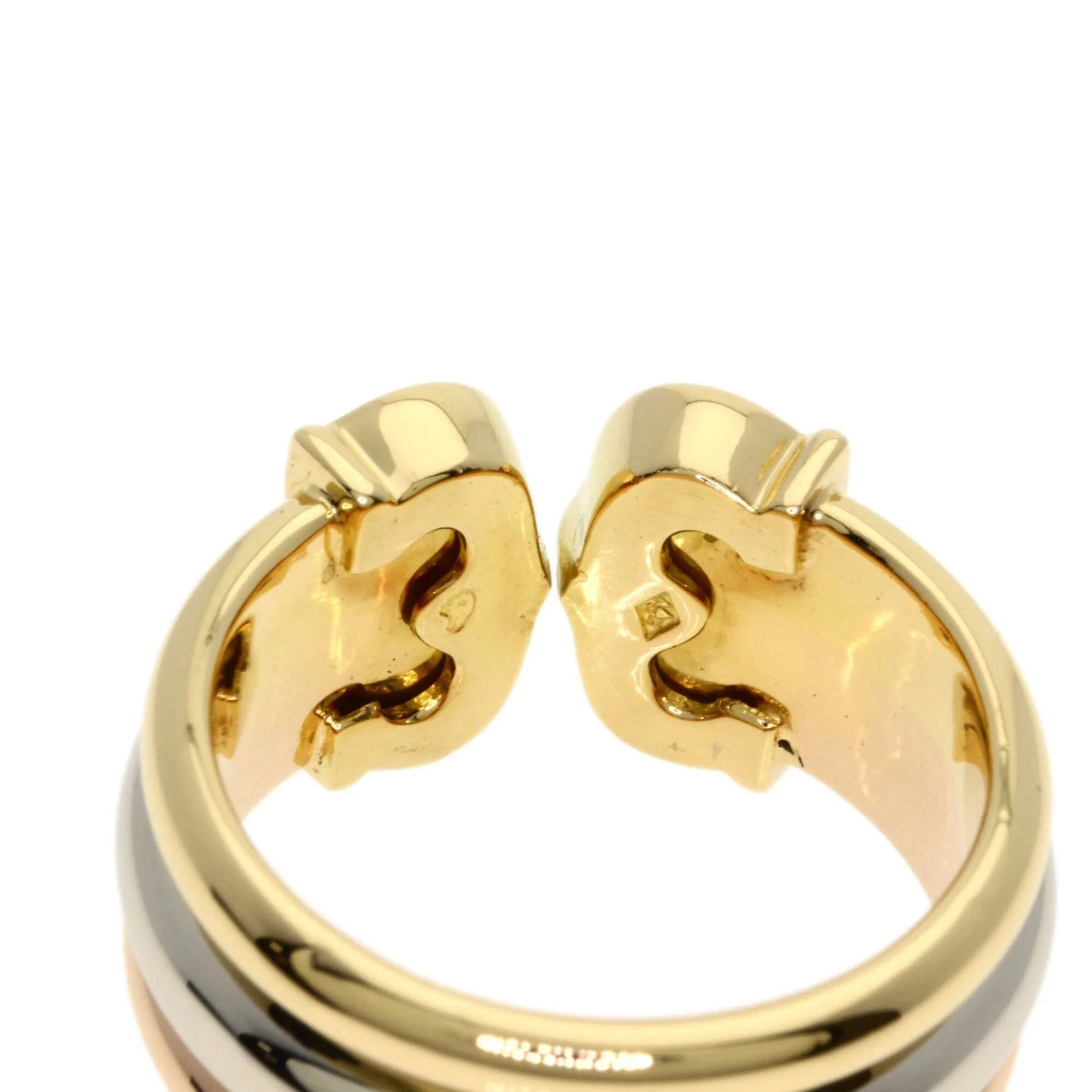 Vendome Louis Cartier Band Ring 18K Tricolor Gold - Image 7