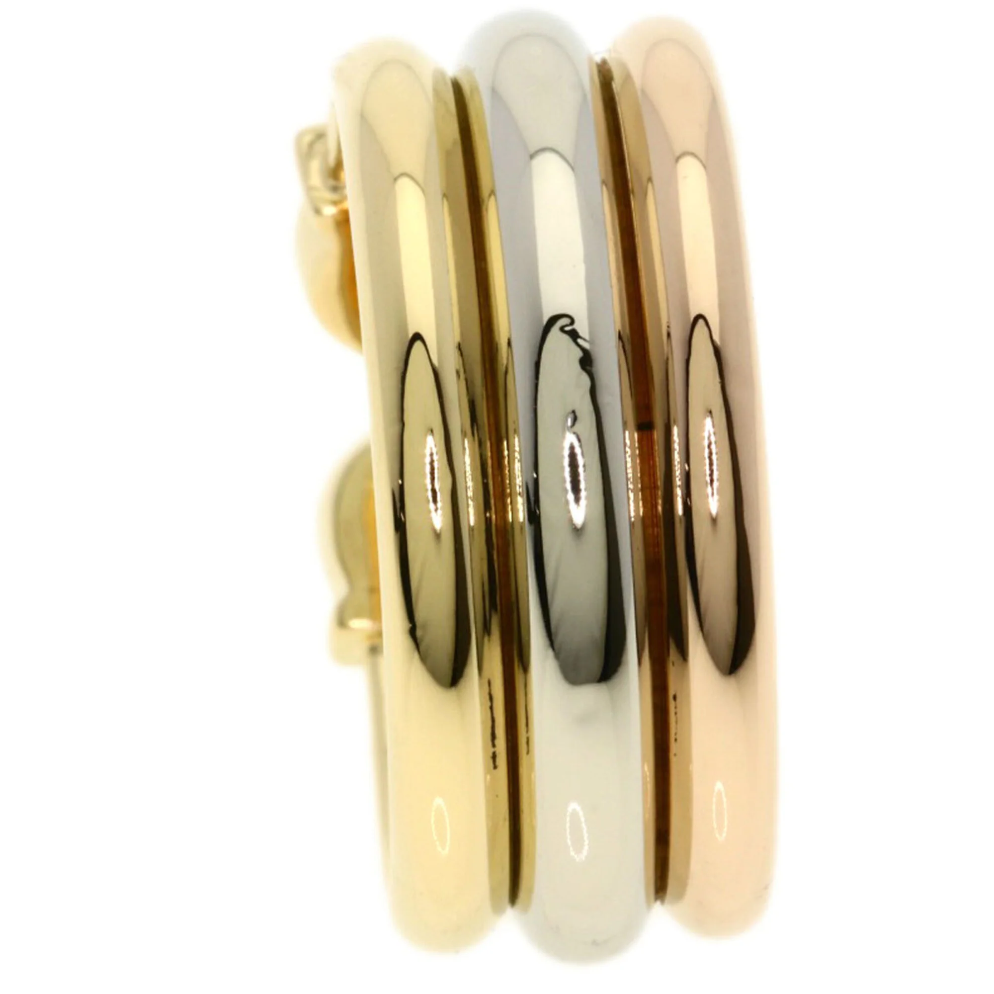 Vendome Louis Cartier Band Ring 18K Tricolor Gold - Image 9