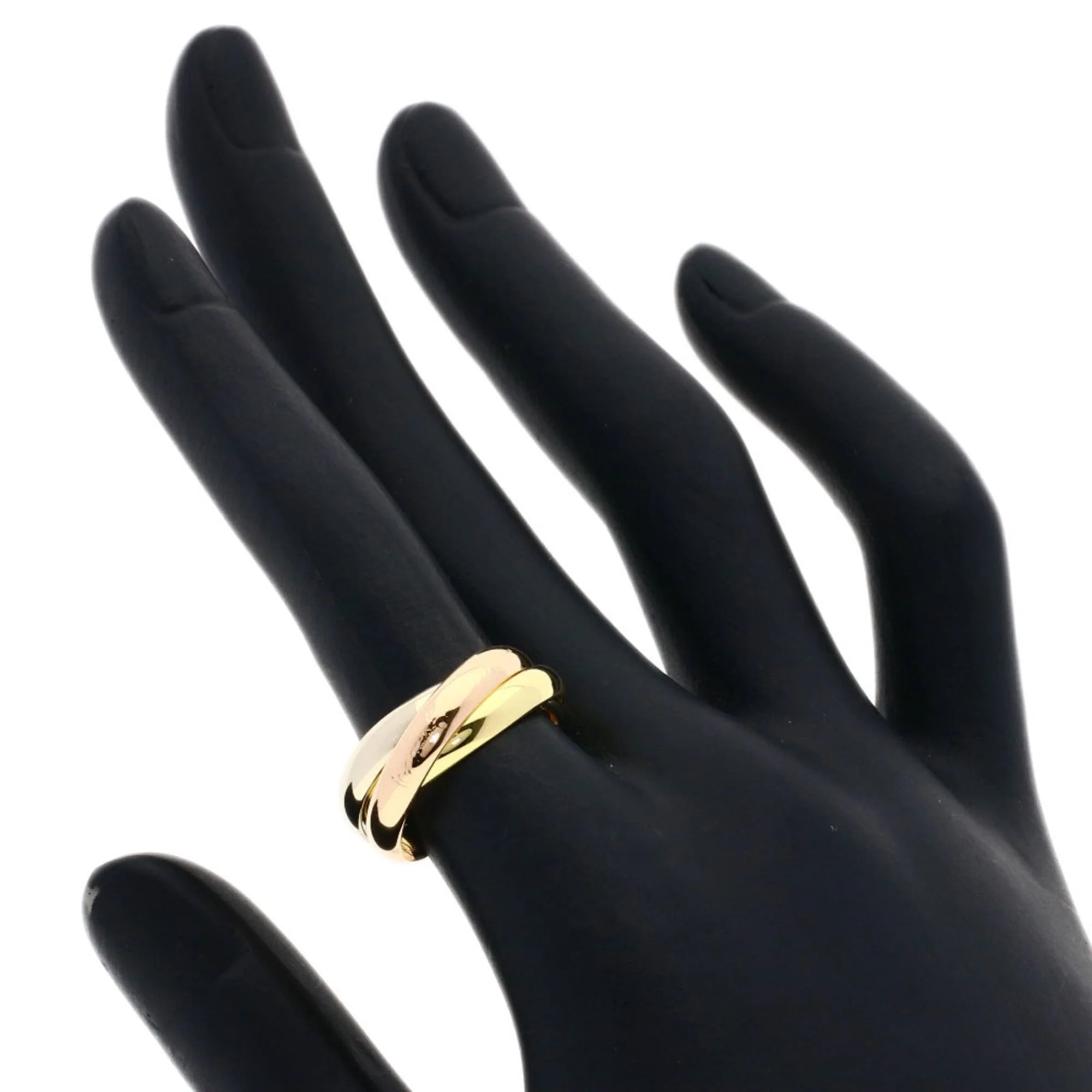 Vendome Louis Cartier Band Ring 18K Tricolor Gold - Image 4