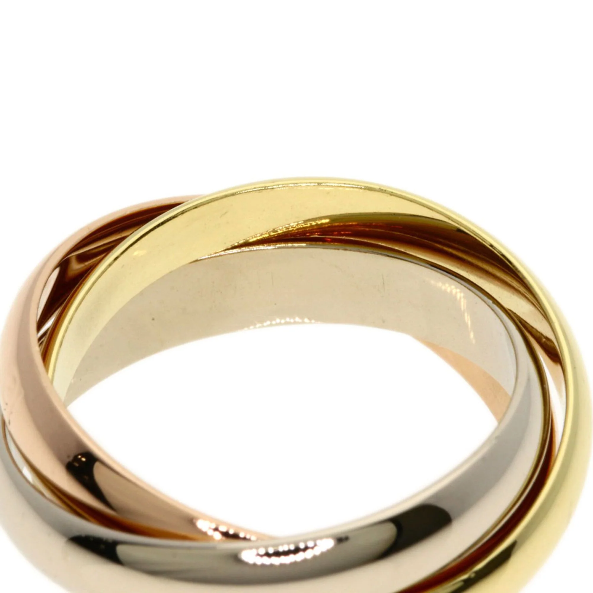Vendome Louis Cartier Band Ring 18K Tricolor Gold - Image 7