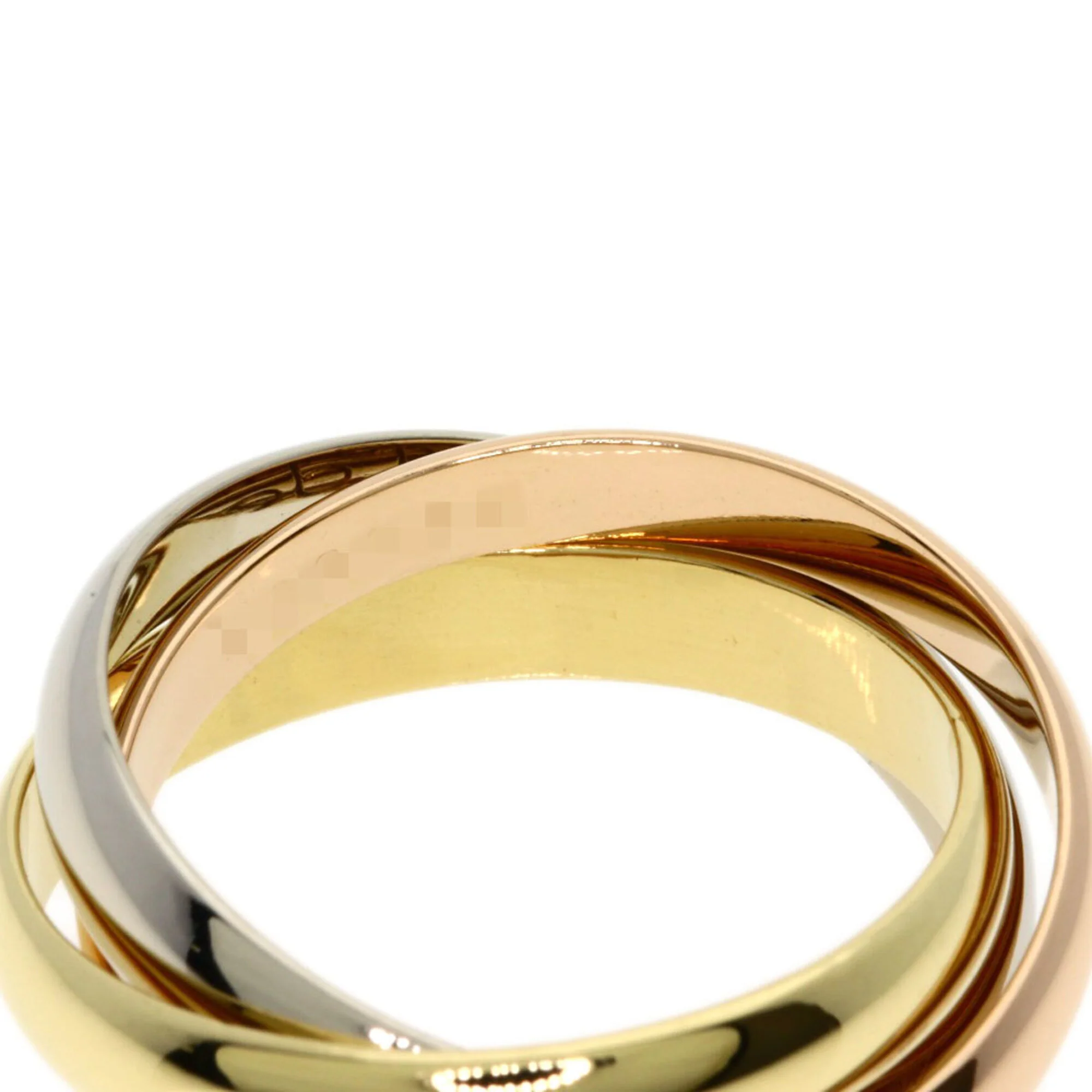Vendome Louis Cartier Band Ring 18K Tricolor Gold - Image 4