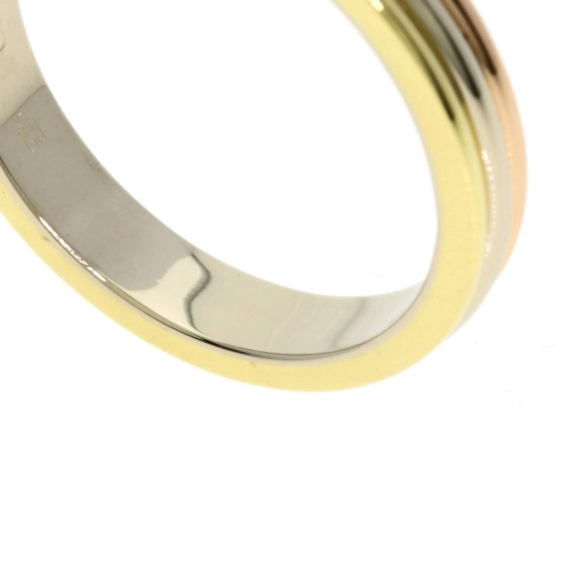 Vendome Louis Cartier Band Ring 18K Tricolor Gold - Image 6