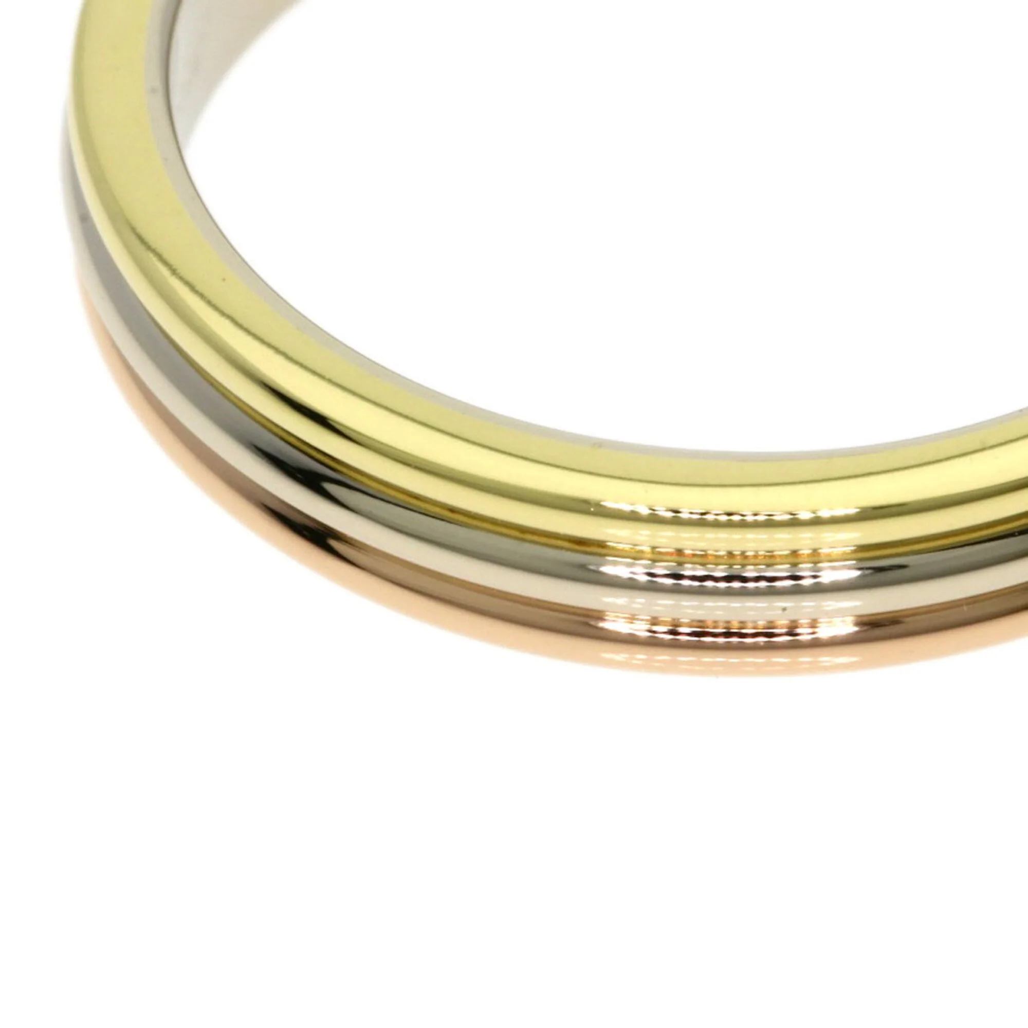 Vendome Louis Cartier Band Ring 18K Tricolor Gold - Image 8
