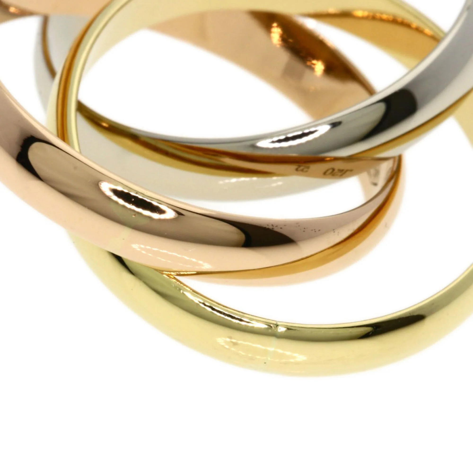 Vendome Louis Cartier Band Ring 18K Tricolor Gold - Image 5