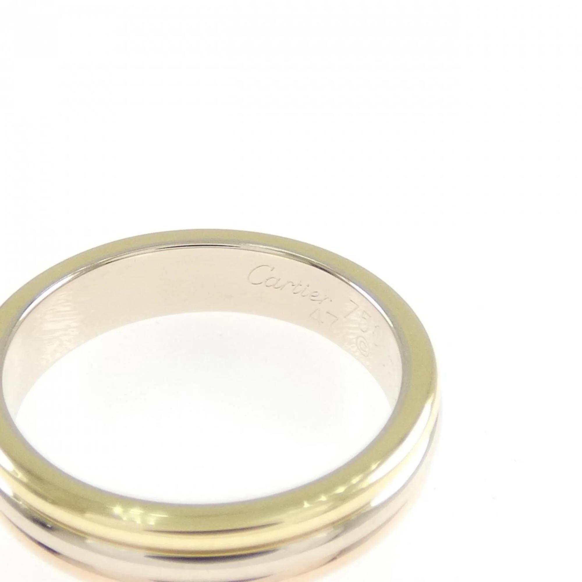 Vendome Louis Cartier Band Ring 18K Tricolor Gold - Image 3
