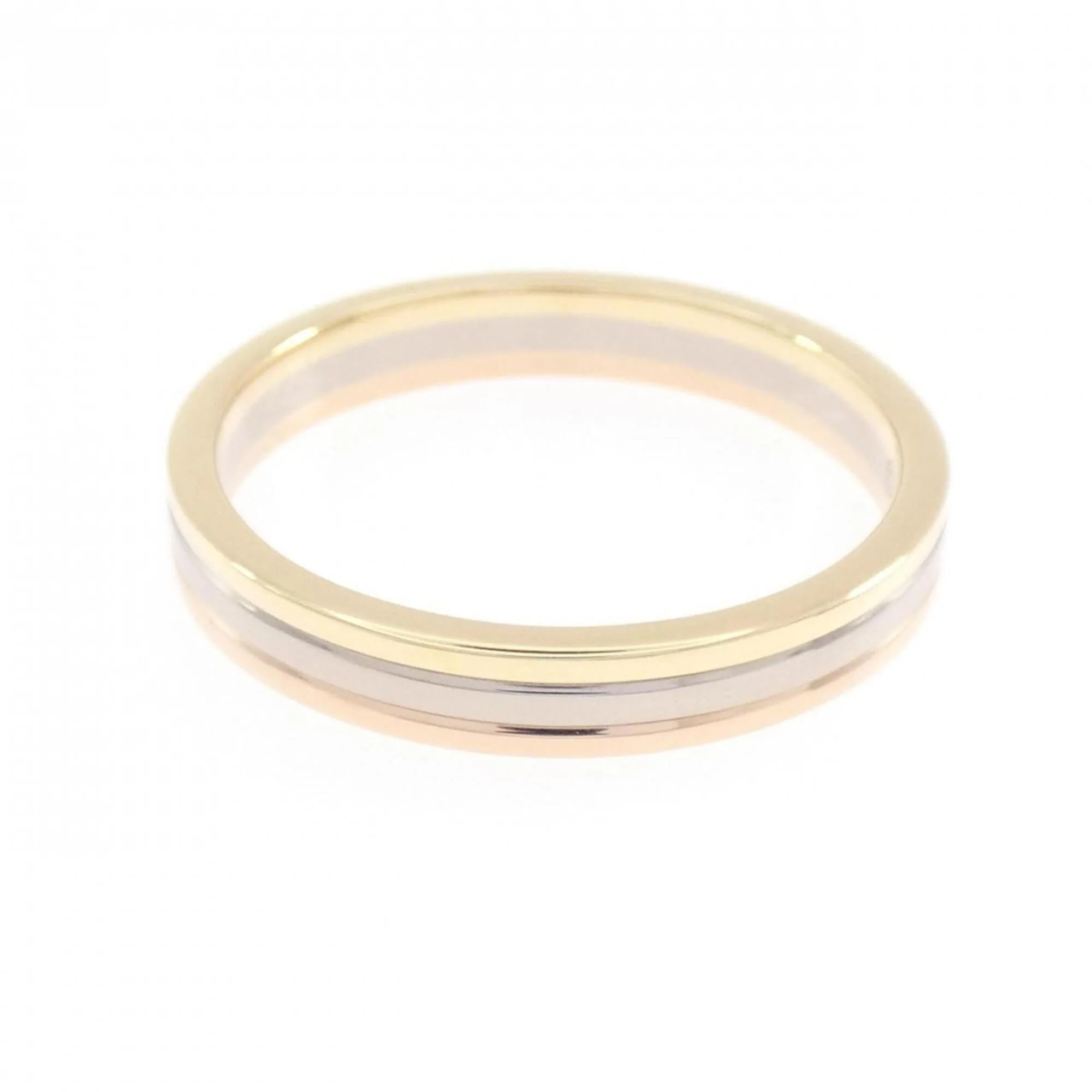 Vendome Louis Cartier Band Ring 18K Tricolor Gold - Image 2