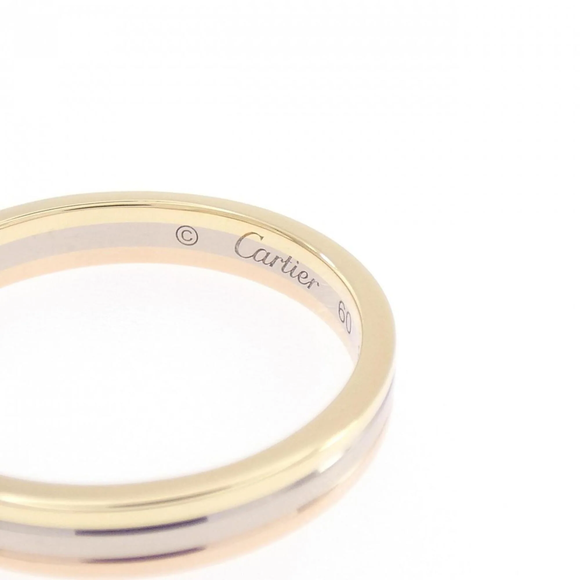 Vendome Louis Cartier Band Ring 18K Tricolor Gold - Image 3