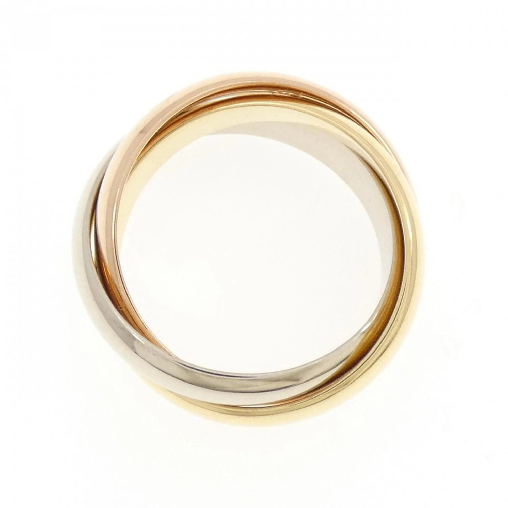 Vendome Louis Cartier Band Ring 18K Tricolor Gold - Image 2