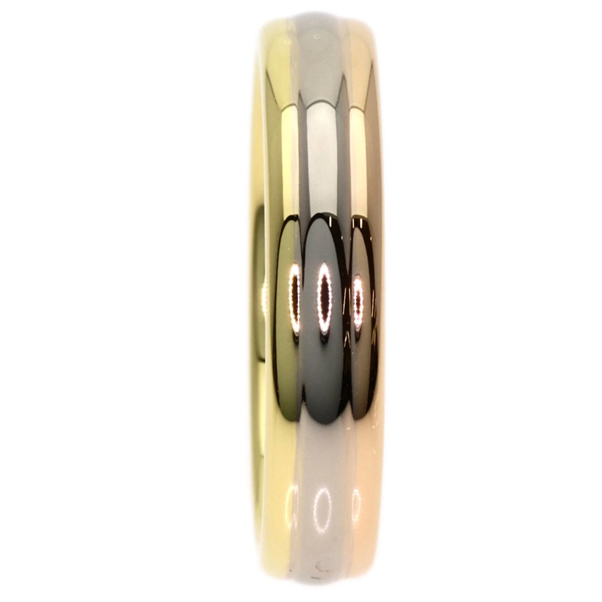 Vendome Louis Cartier Band Ring 18K Tricolor Gold - Image 3