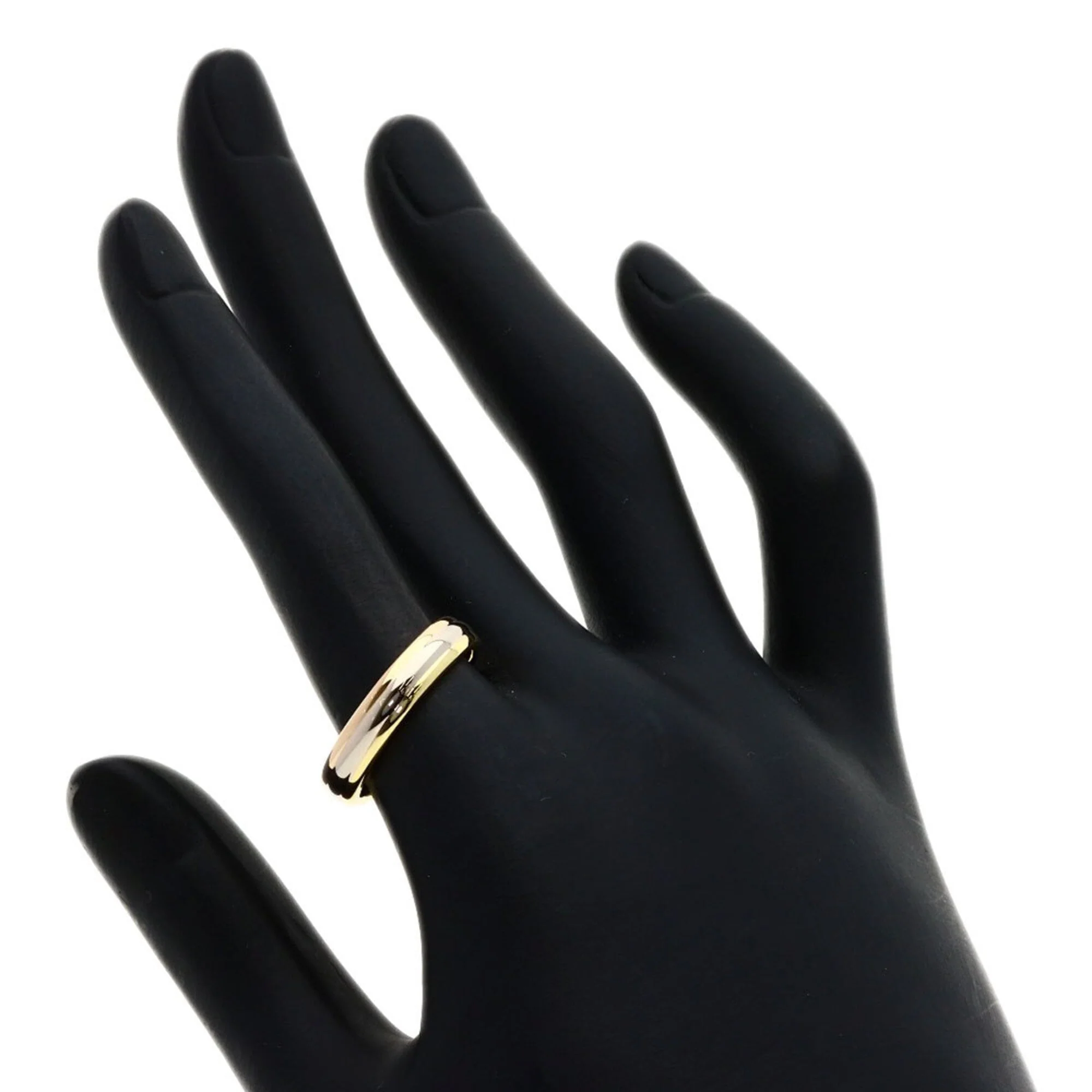 Vendome Louis Cartier Band Ring 18K Tricolor Gold - Image 5