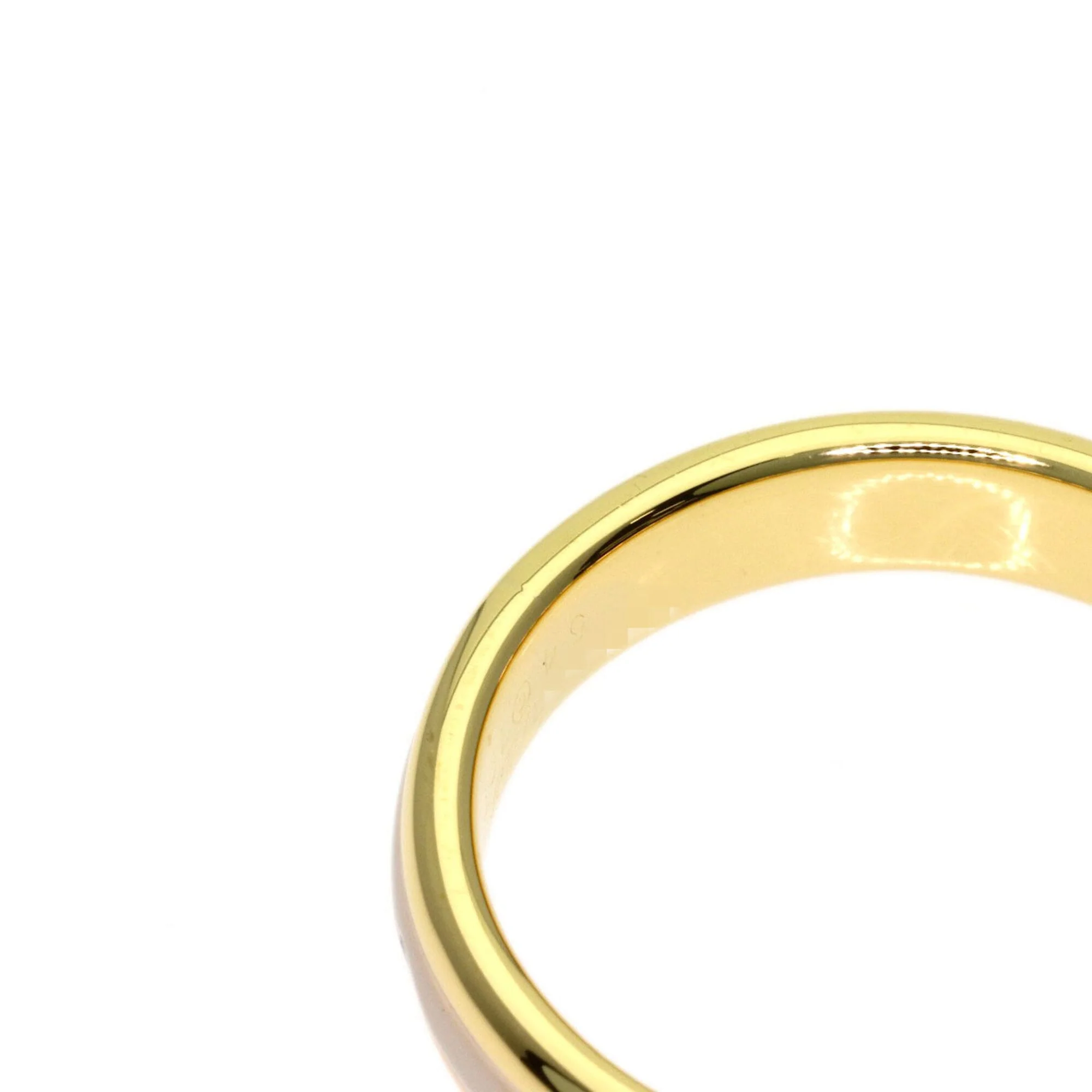Vendome Louis Cartier Band Ring 18K Tricolor Gold - Image 7