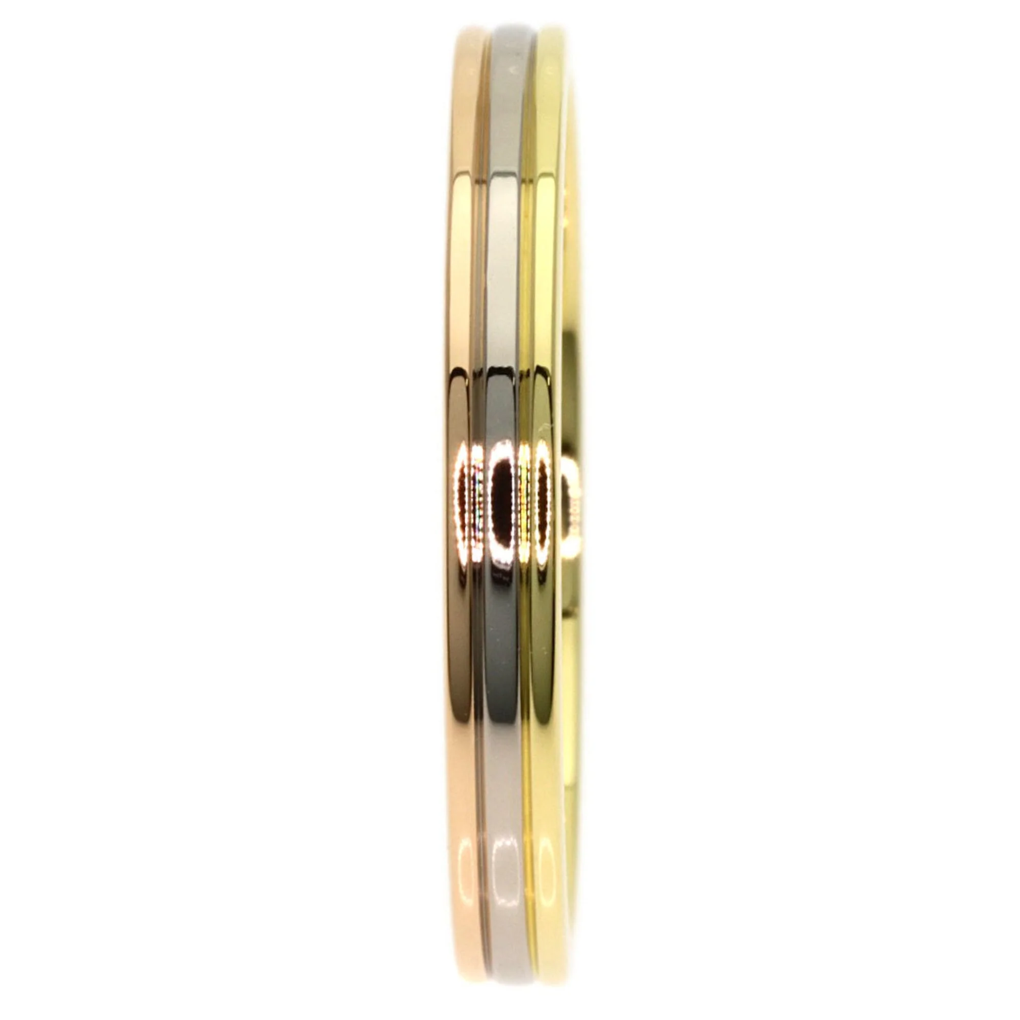 Vendome Louis Cartier Band Ring 18K Tricolor Gold - Image 3