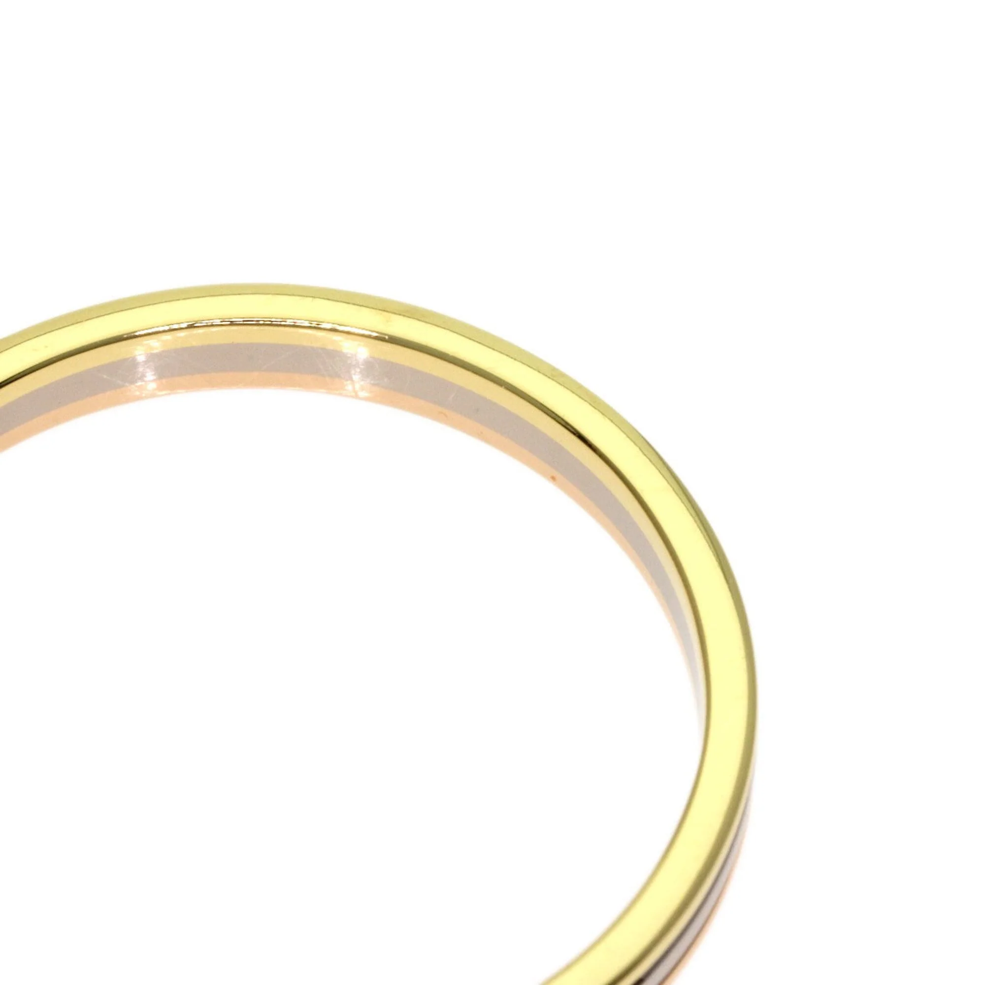 Vendome Louis Cartier Band Ring 18K Tricolor Gold - Image 7