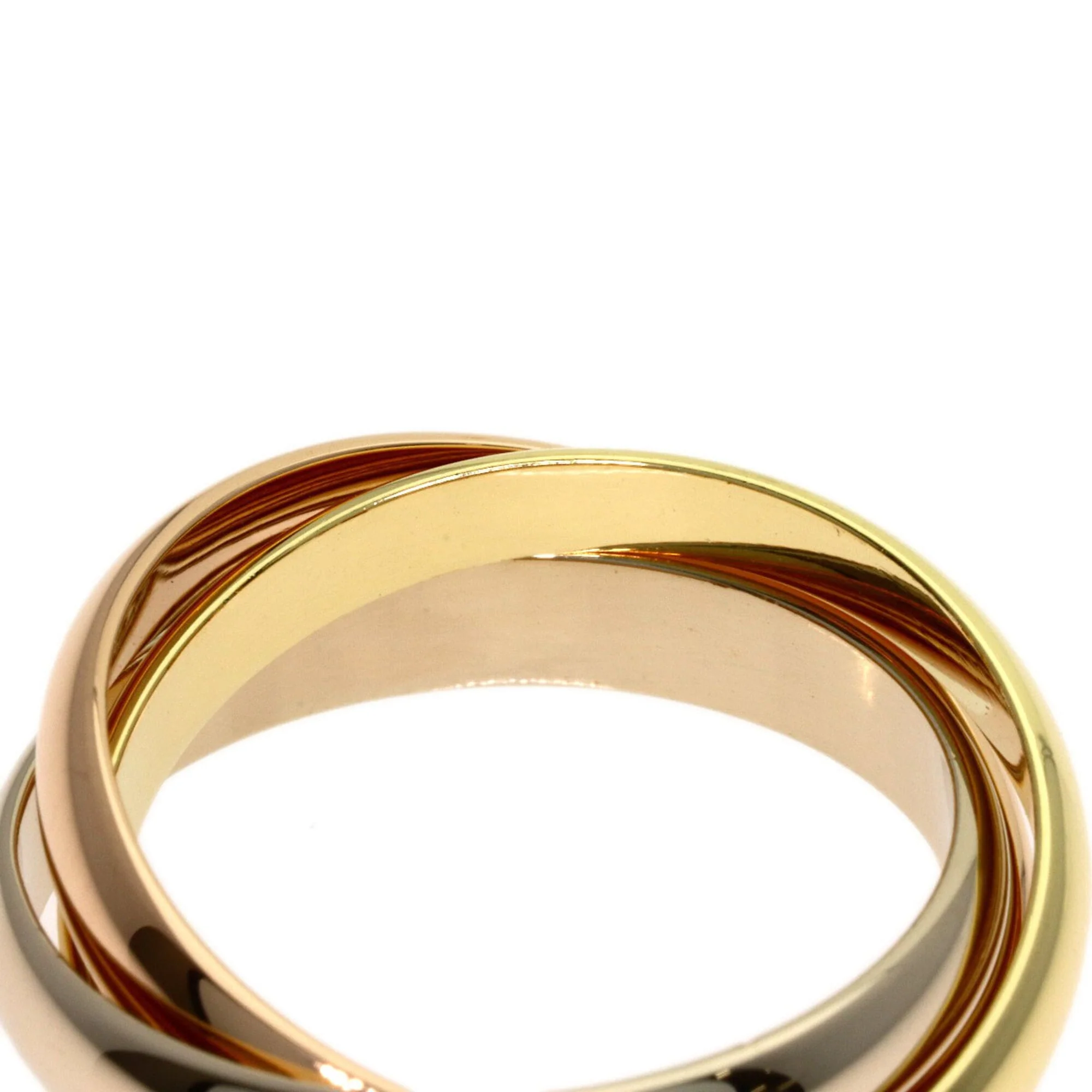 Vendome Louis Cartier Band Ring 18K Tricolor Gold - Image 7