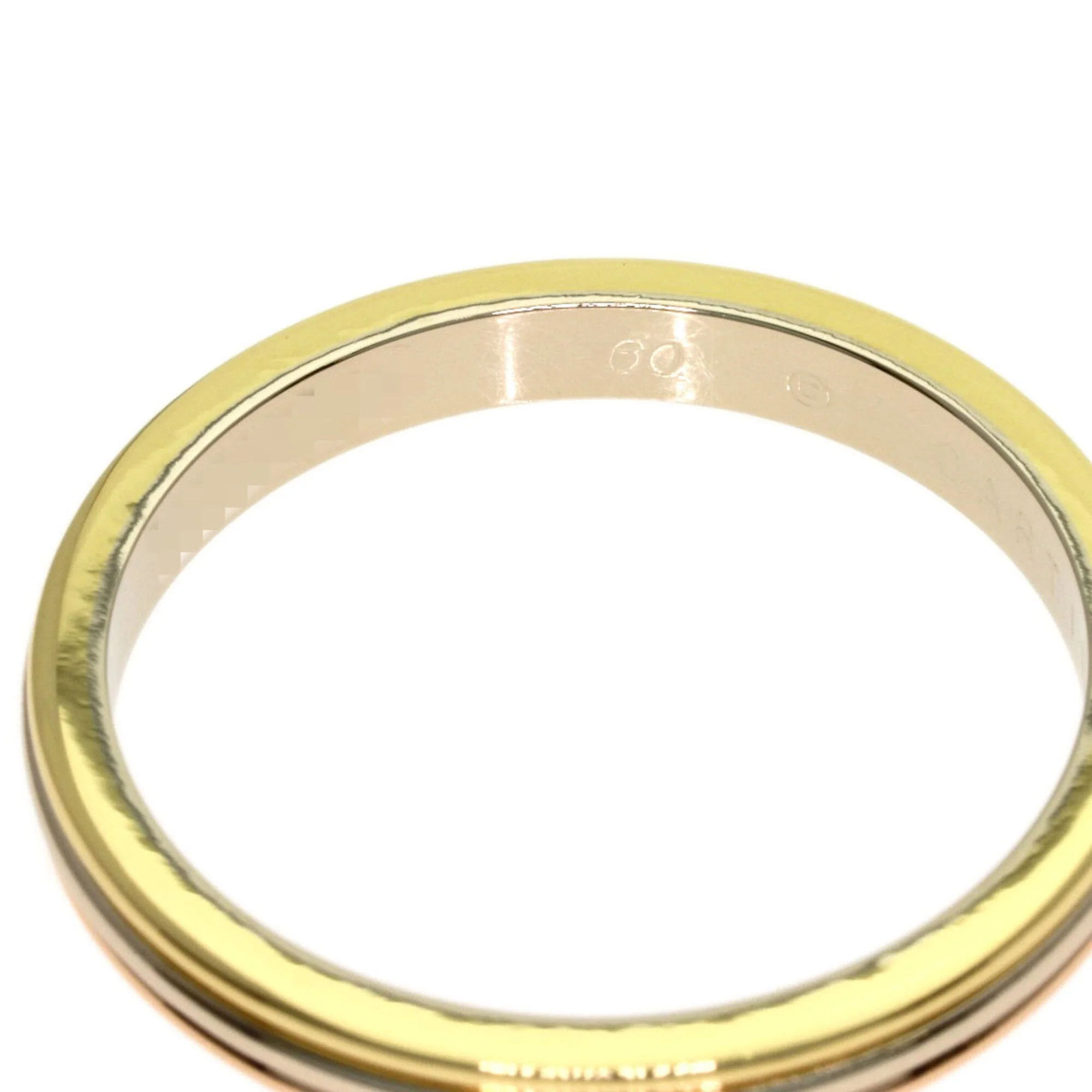 Vendome Louis Cartier Band Ring 18K Tricolor Gold - Image 5