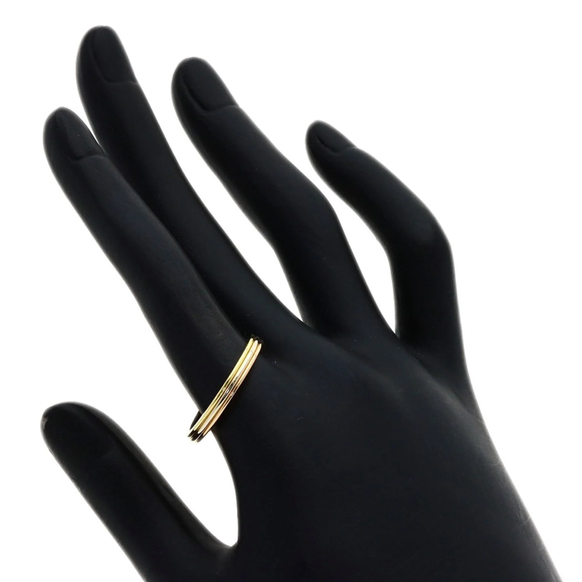 Vendome Louis Cartier Band Ring 18K Tricolor Gold - Image 6