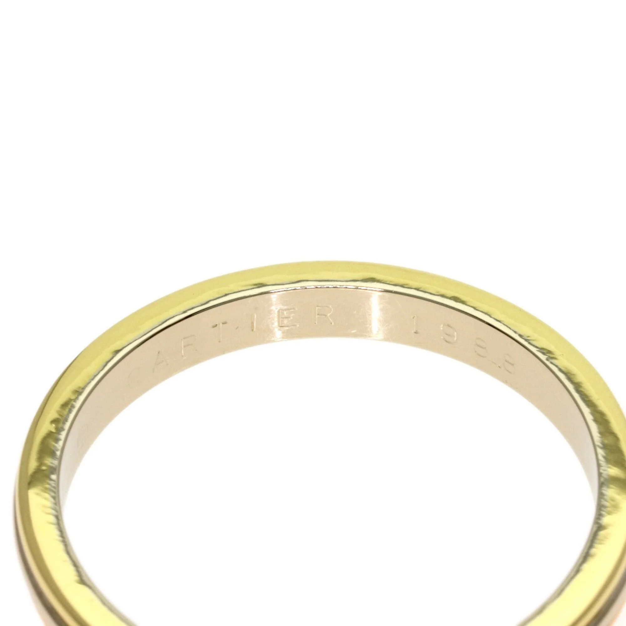 Vendome Louis Cartier Band Ring 18K Tricolor Gold - Image 7