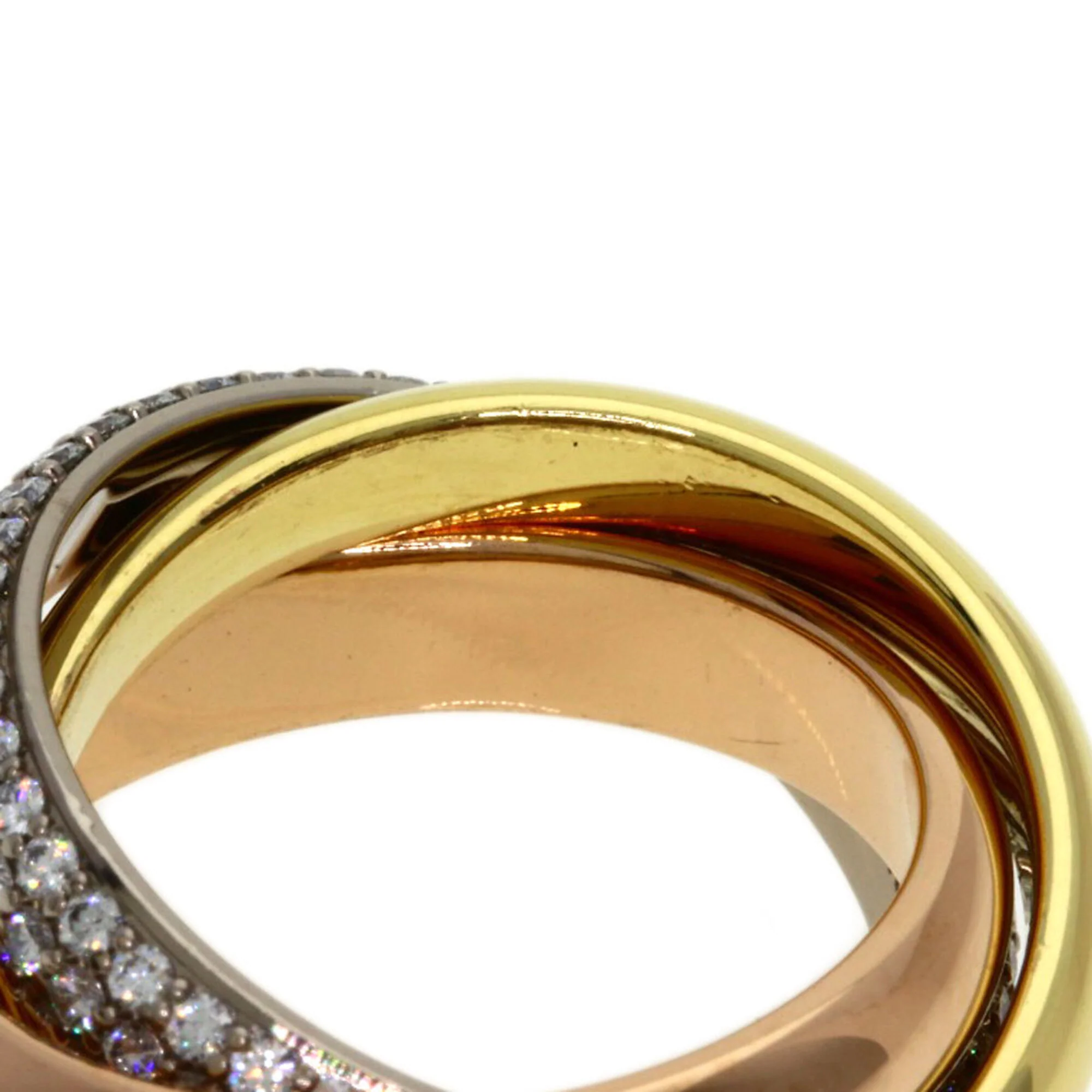 Vendome Louis Cartier Band Ring 18K Tricolor Gold - Image 6