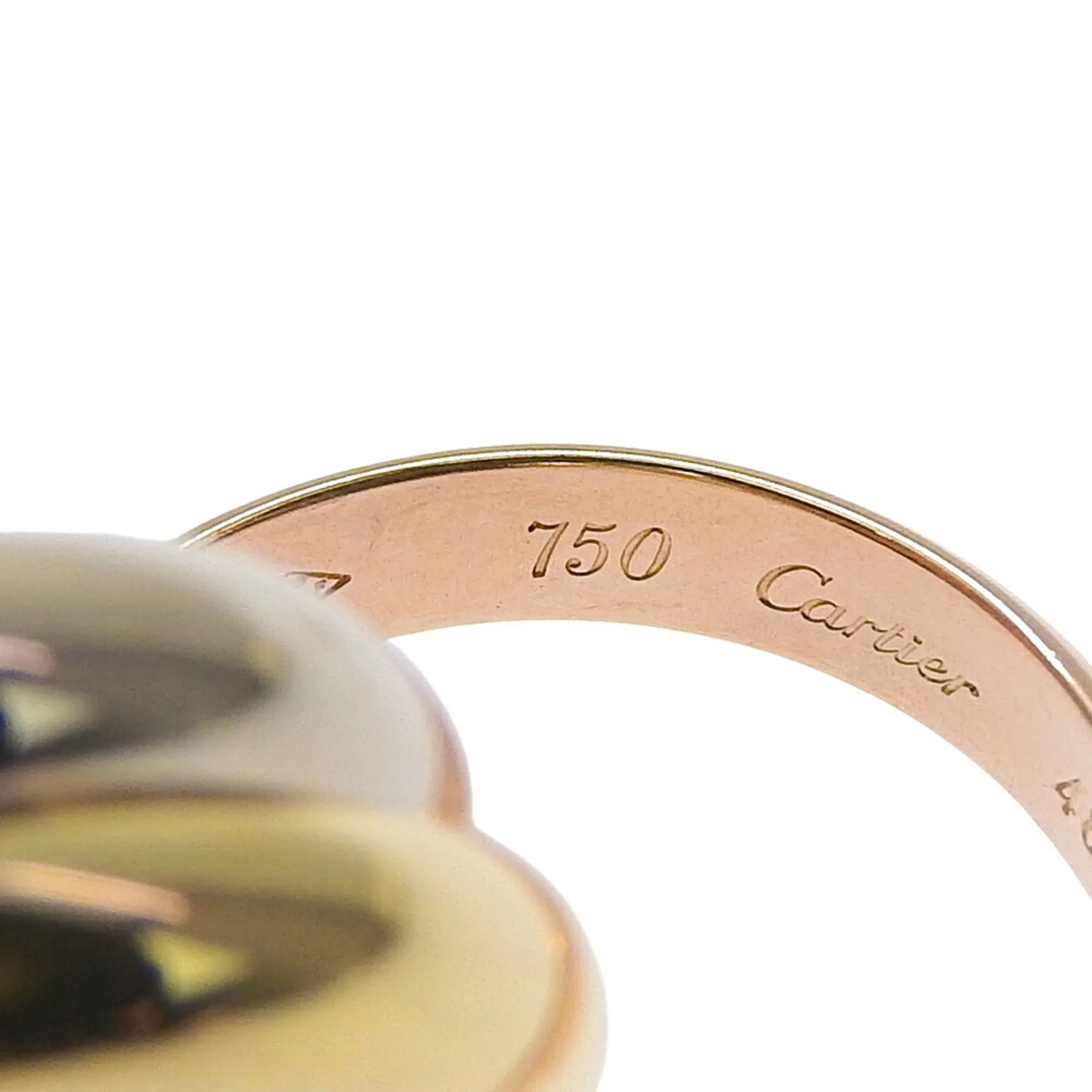 Vendome Louis Cartier Band Ring 18K Tricolor Gold - Image 2