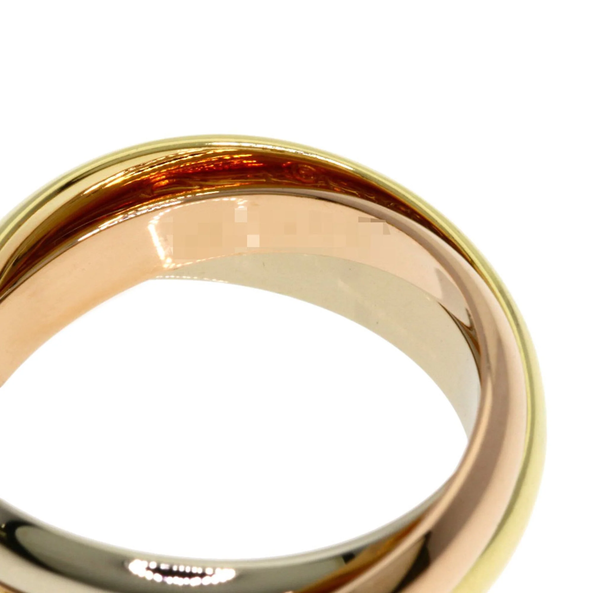 Vendome Louis Cartier Band Ring 18K Tricolor Gold - Image 4