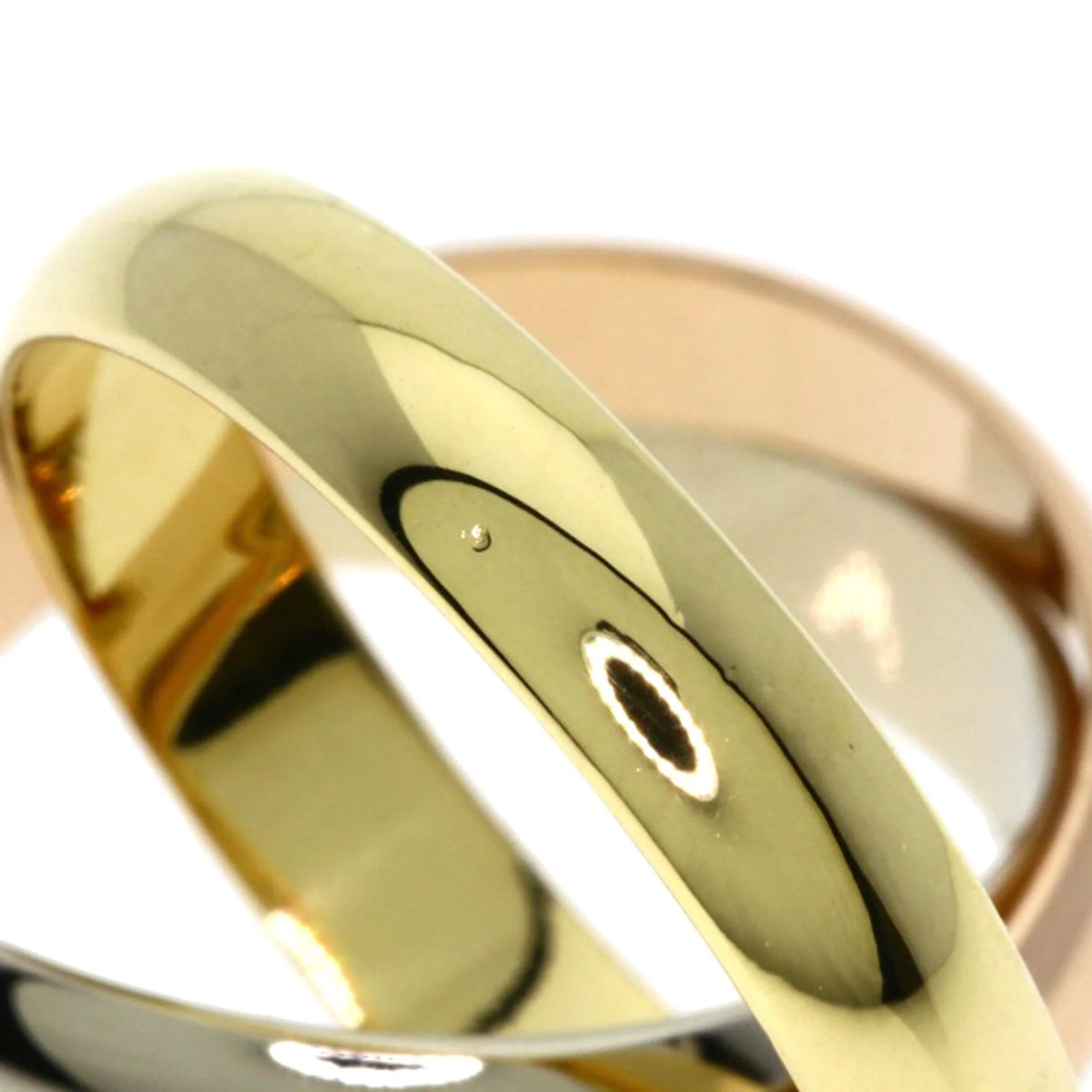 Vendome Louis Cartier Band Ring 18K Tricolor Gold - Image 6