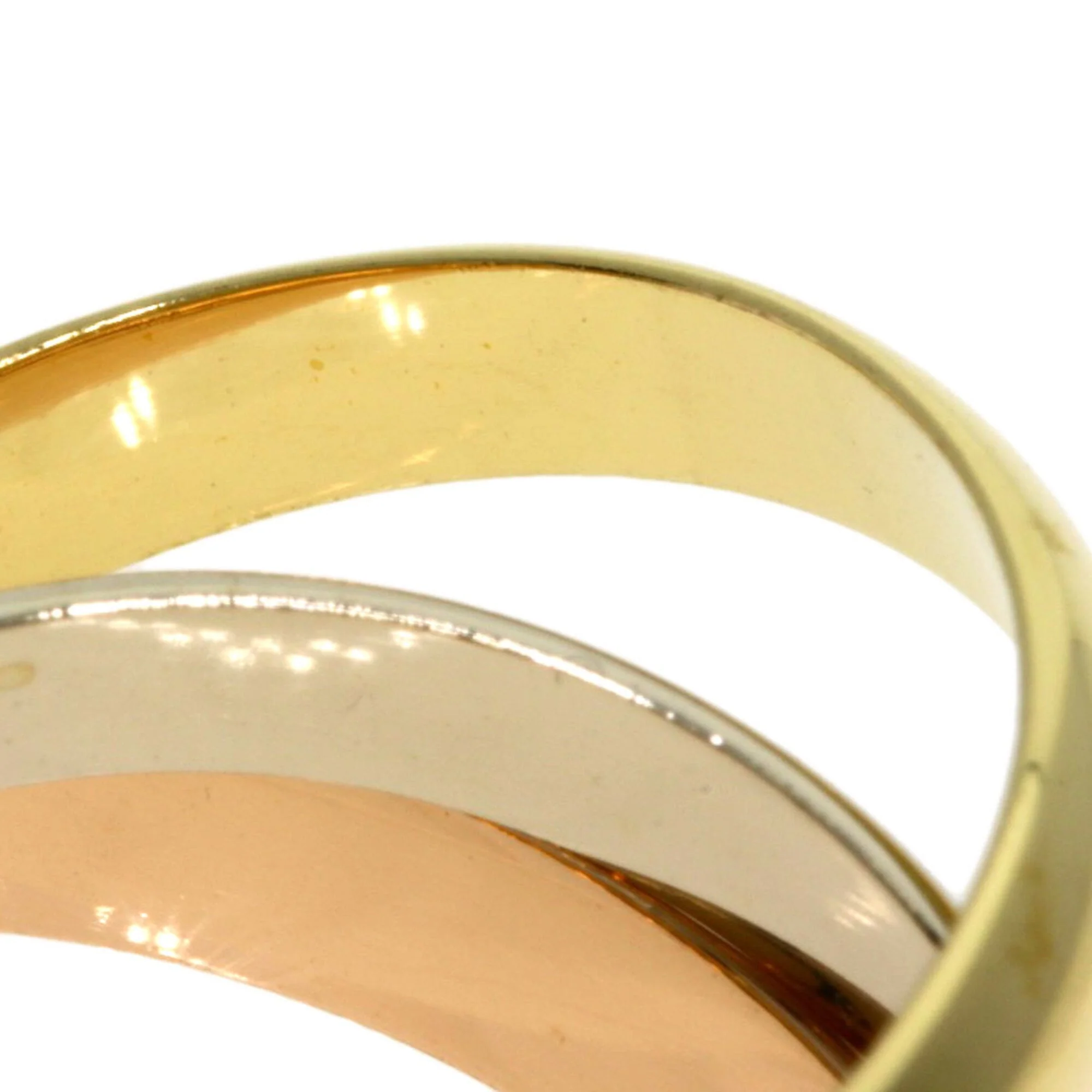 Vendome Louis Cartier Band Ring 18K Tricolor Gold - Image 6