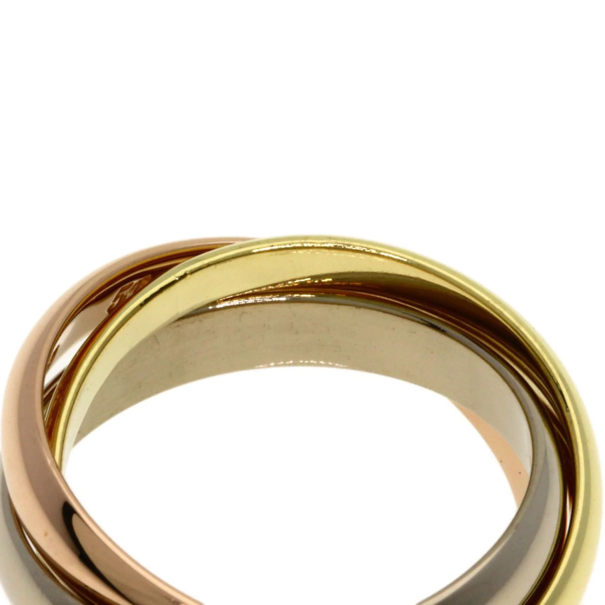 Vendome Louis Cartier Band Ring 18K Tricolor Gold - Image 5