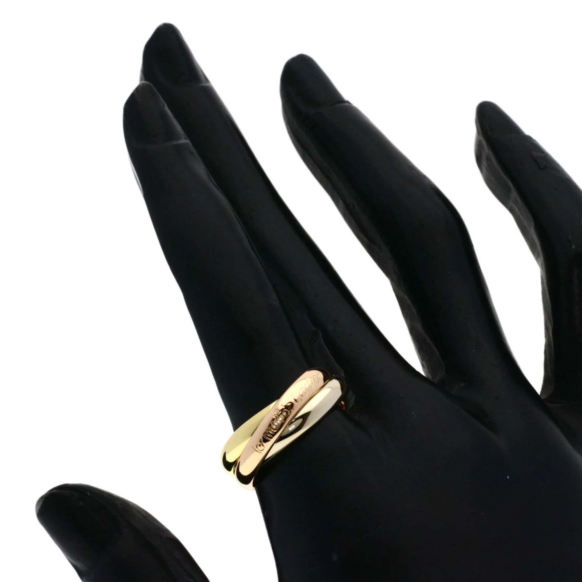Vendome Louis Cartier Band Ring 18K Tricolor Gold - Image 5
