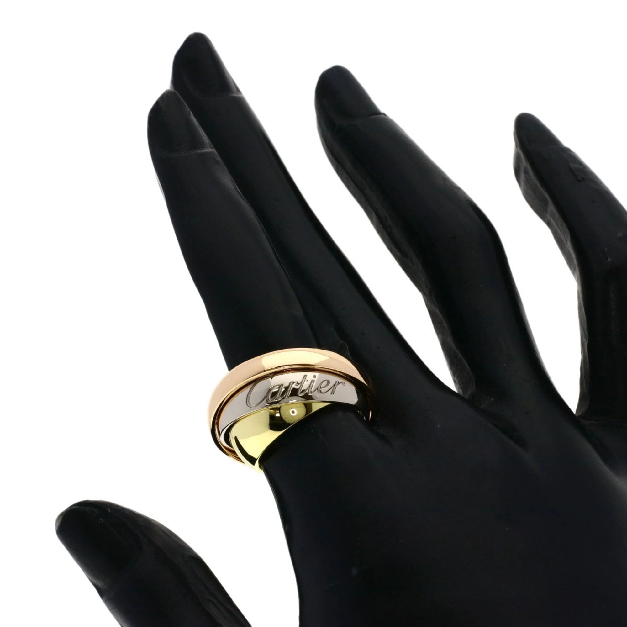 Vendome Louis Cartier Band Ring 18K Tricolor Gold - Image 6