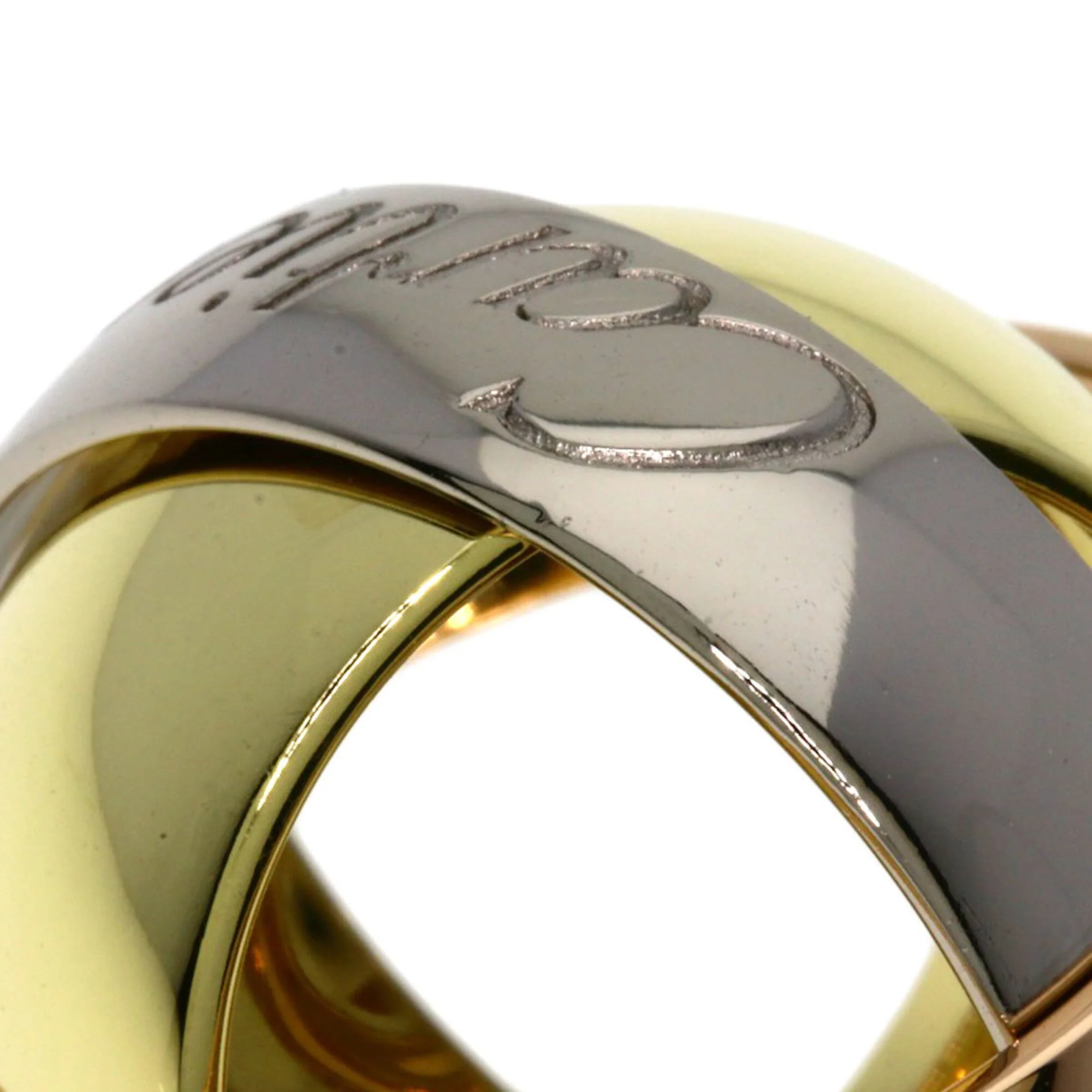 Vendome Louis Cartier Band Ring 18K Tricolor Gold - Image 7