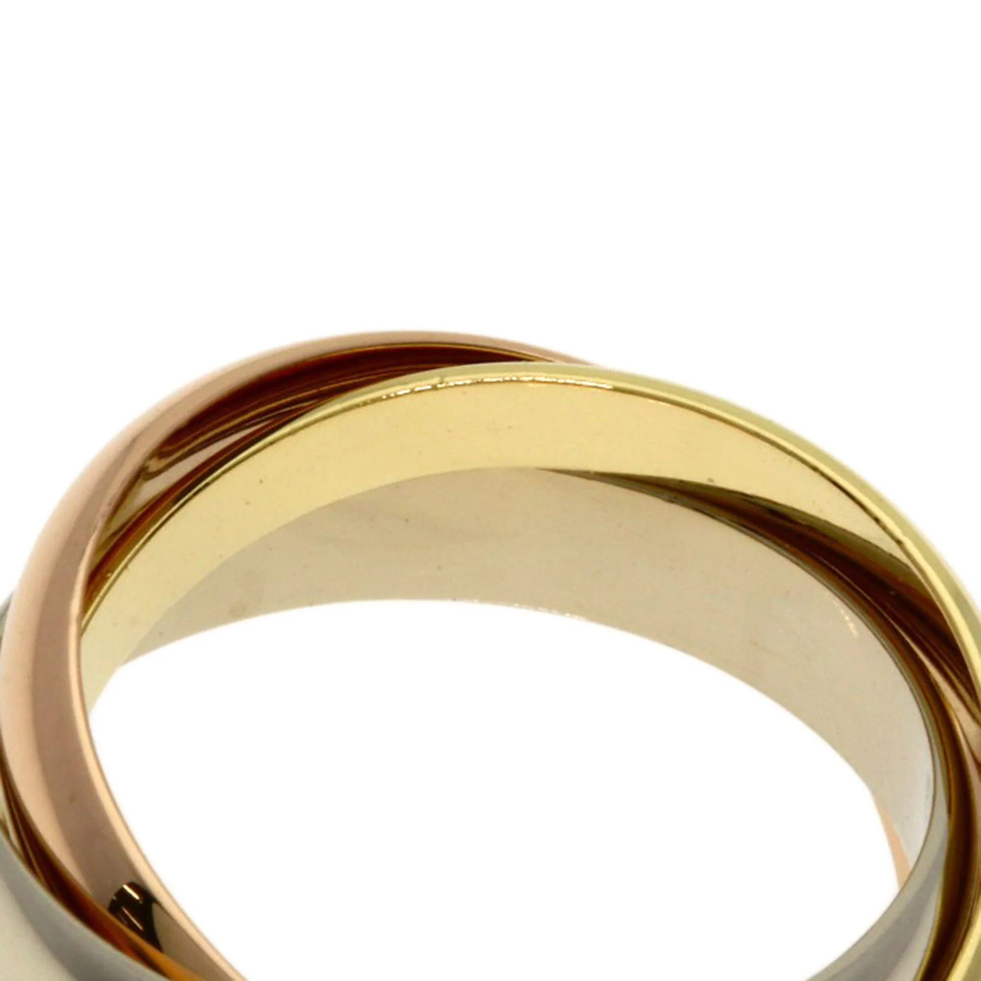 Vendome Louis Cartier Band Ring 18K Tricolor Gold - Image 5