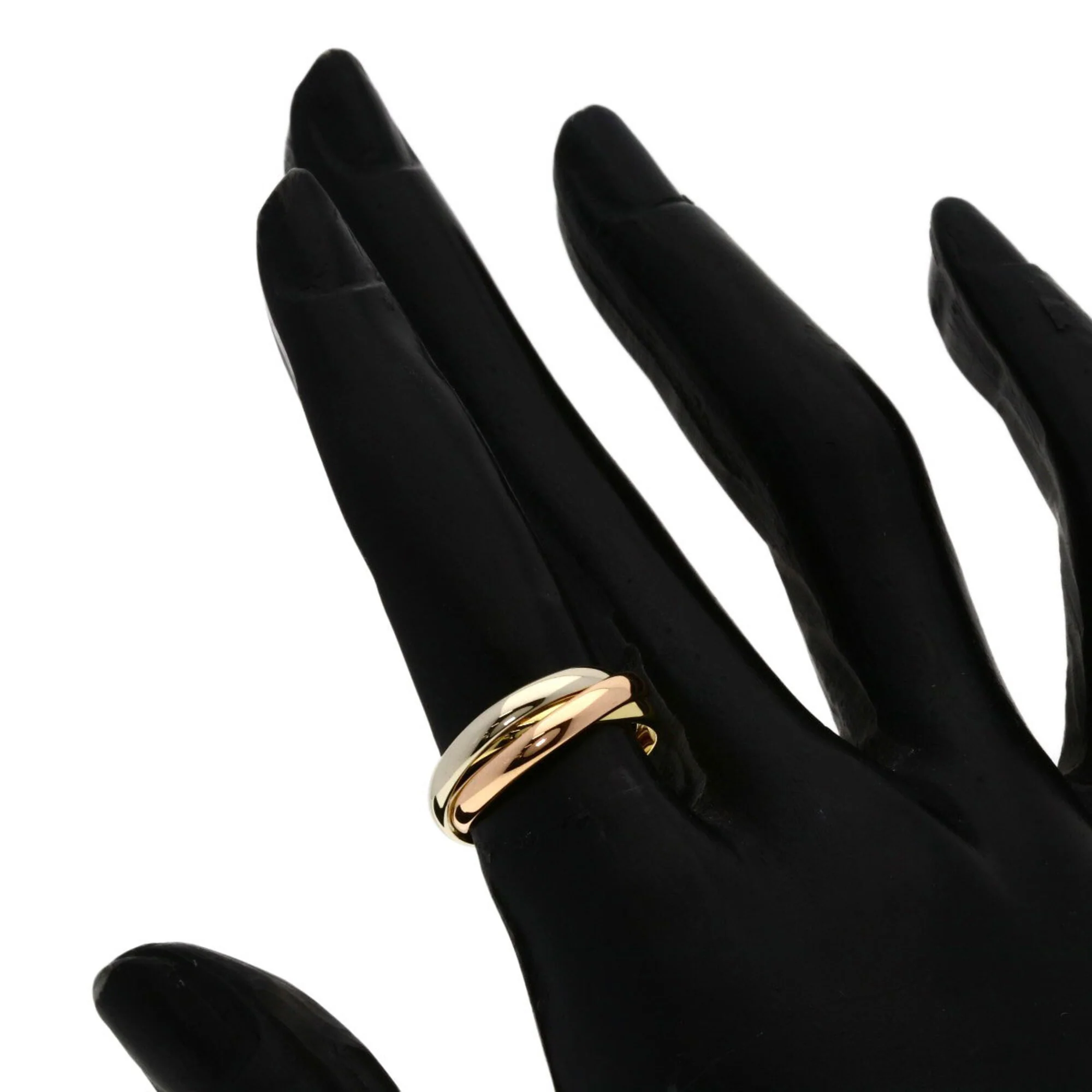 Vendome Louis Cartier Band Ring 18K Tricolor Gold - Image 4