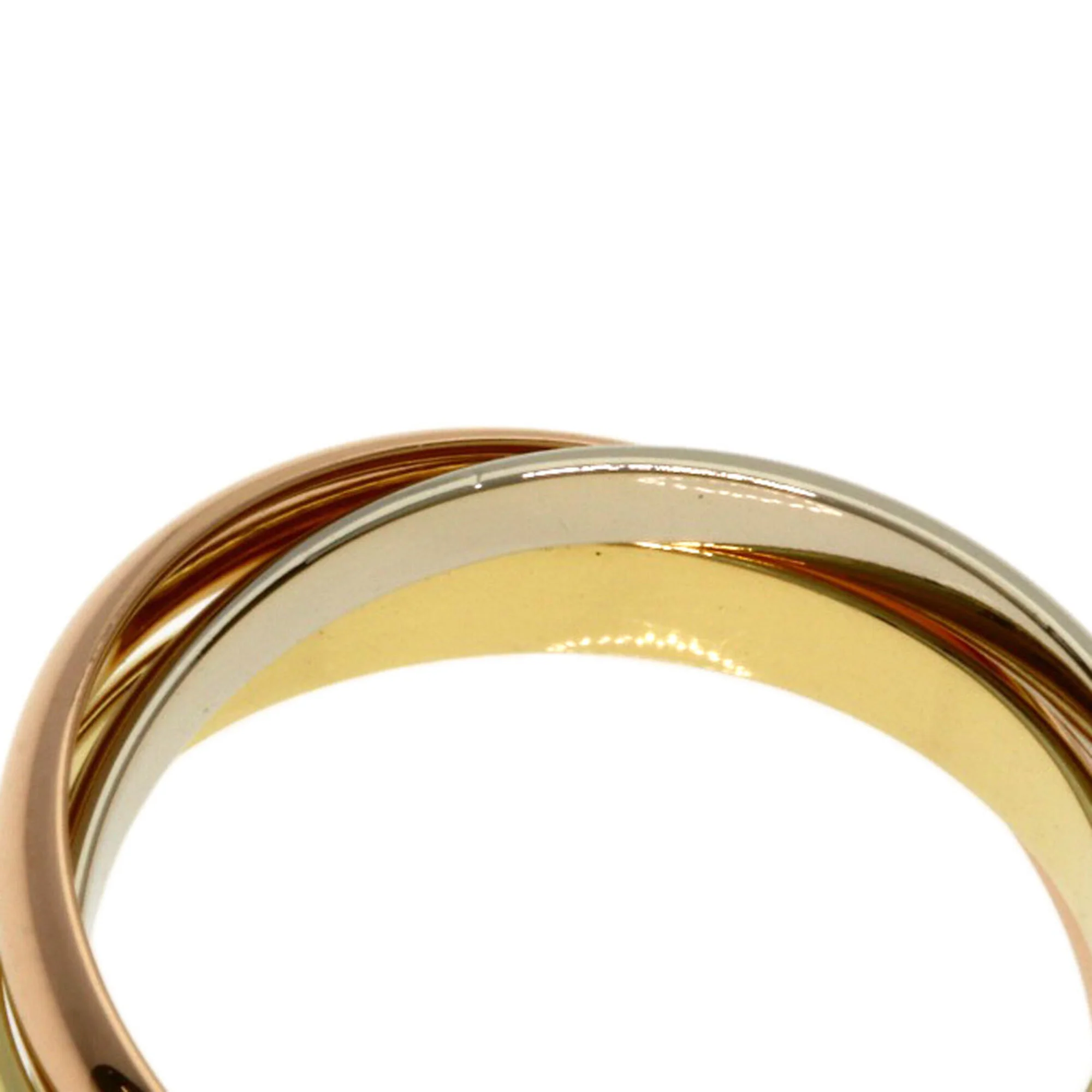 Vendome Louis Cartier Band Ring 18K Tricolor Gold - Image 5