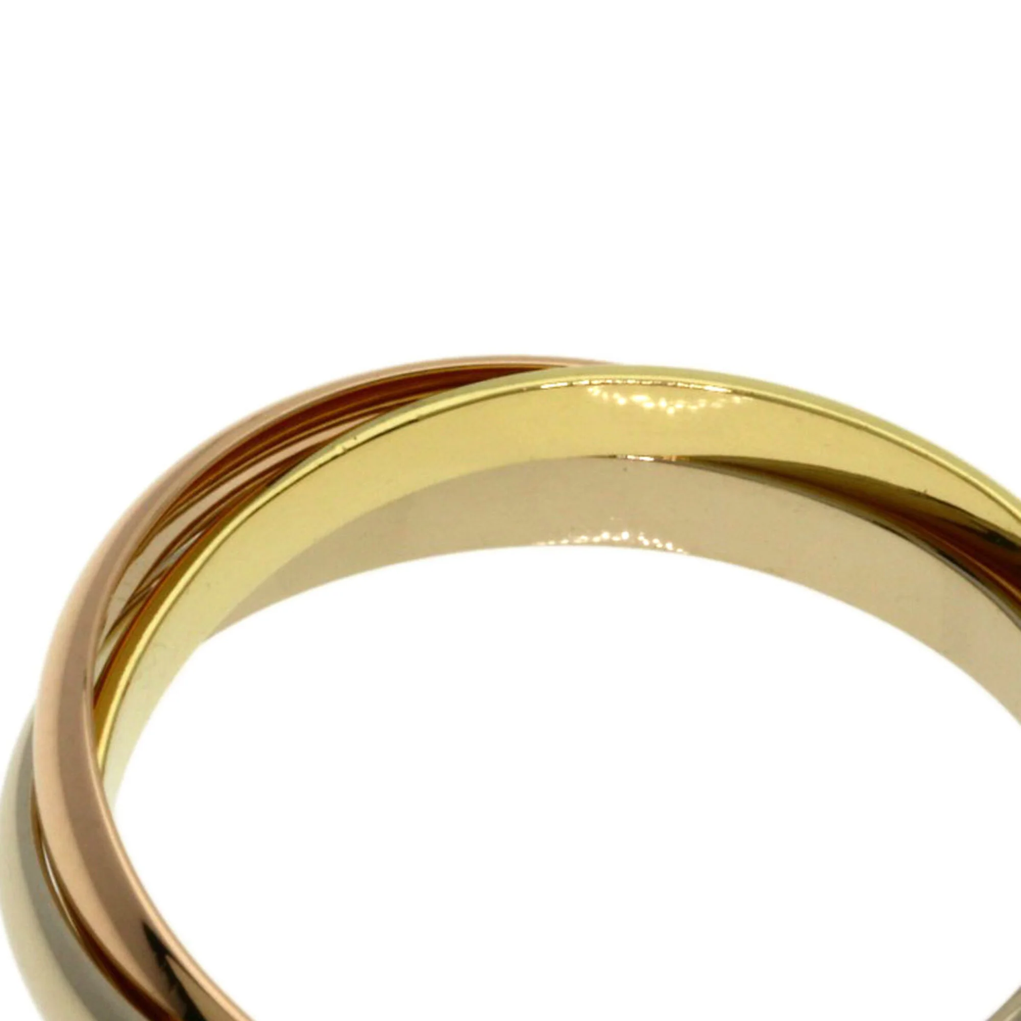 Vendome Louis Cartier Band Ring 18K Tricolor Gold - Image 6
