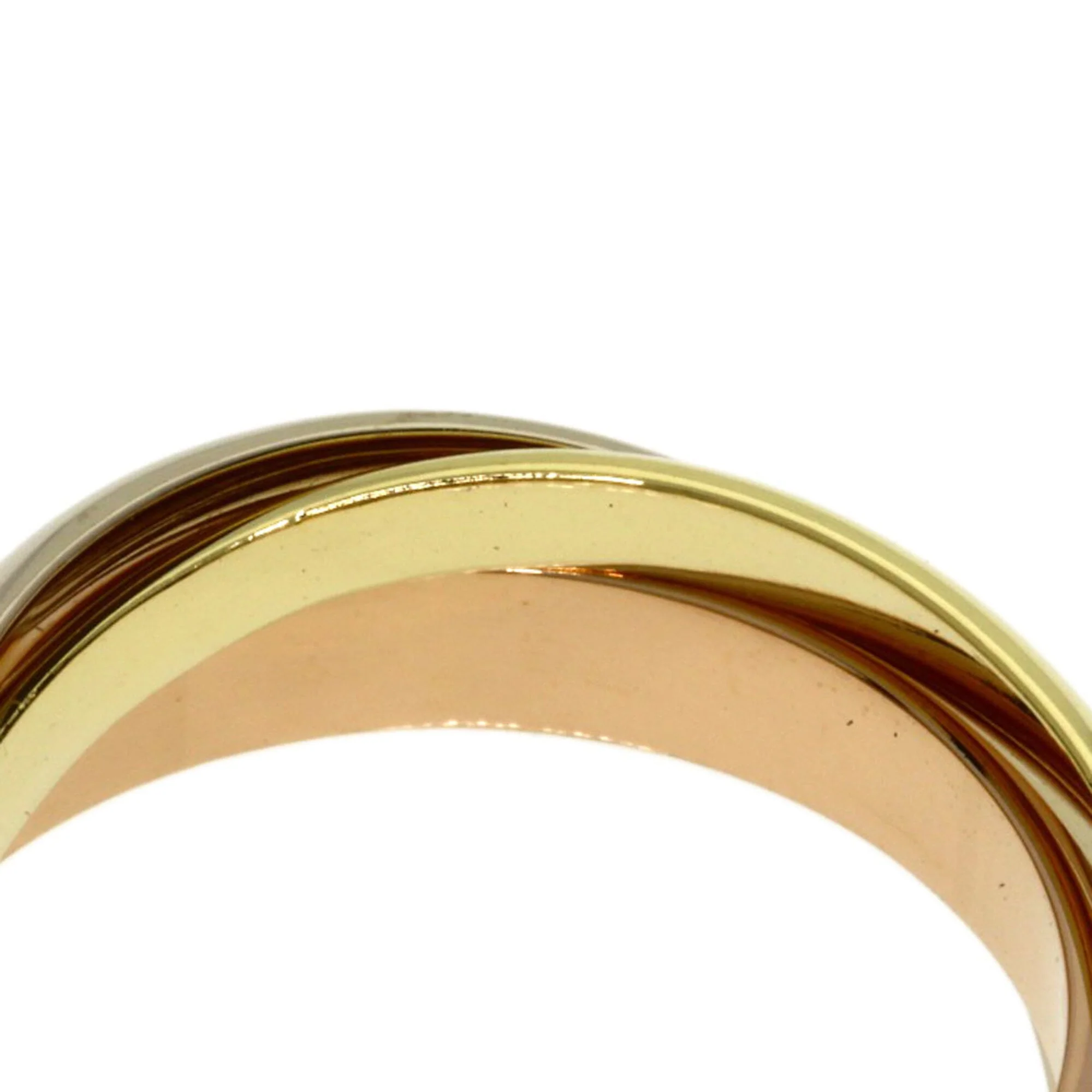 Vendome Louis Cartier Band Ring 18K Tricolor Gold - Image 5