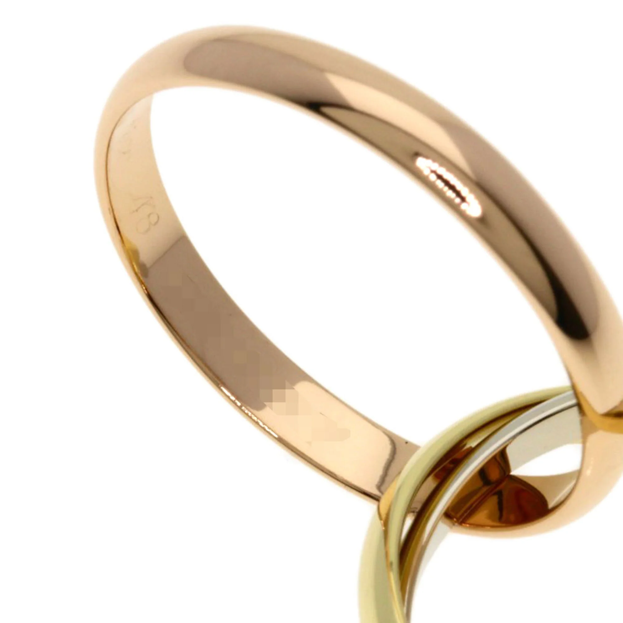 Vendome Louis Cartier Band Ring 18K Tricolor Gold - Image 5
