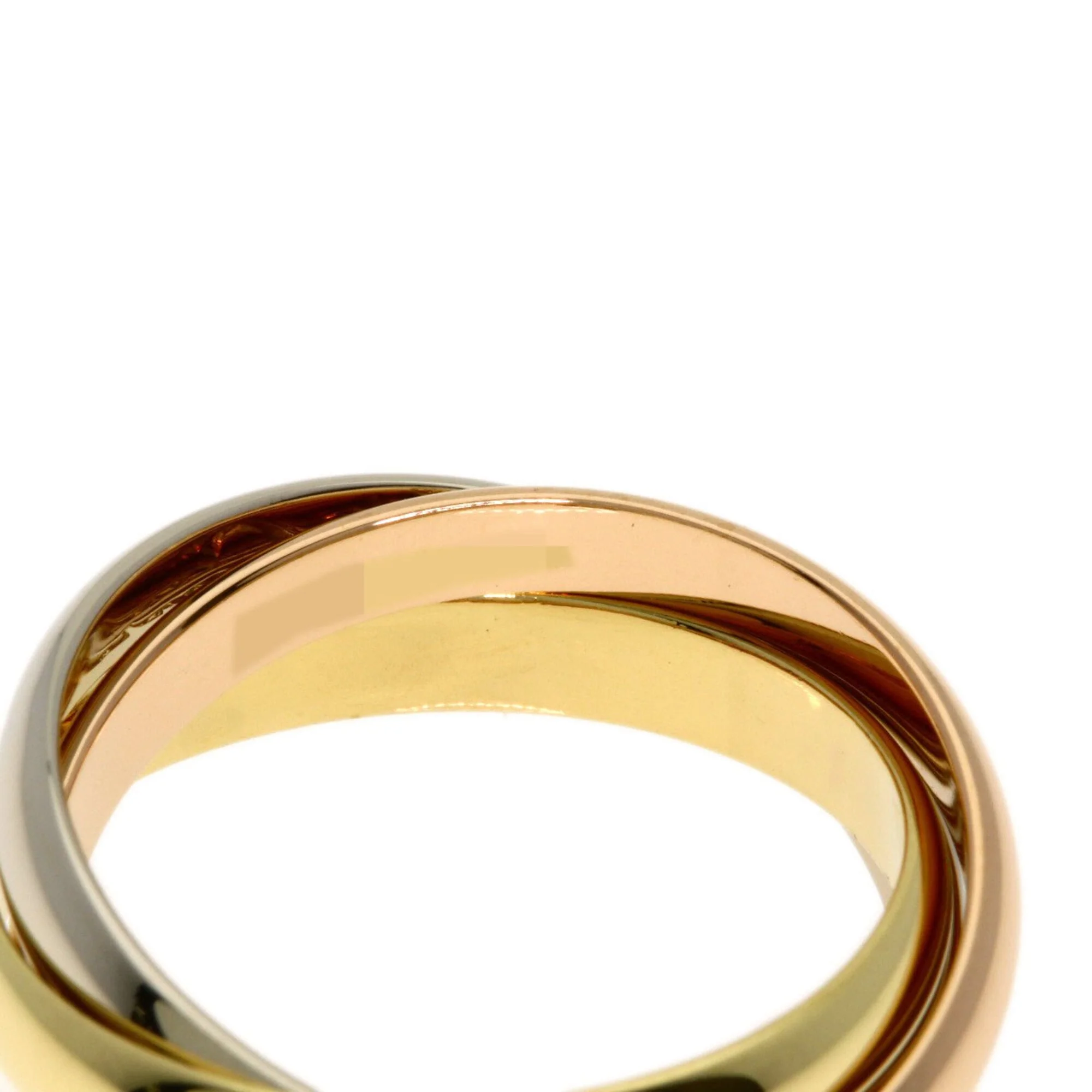 Vendome Louis Cartier Band Ring 18K Tricolor Gold - Image 4