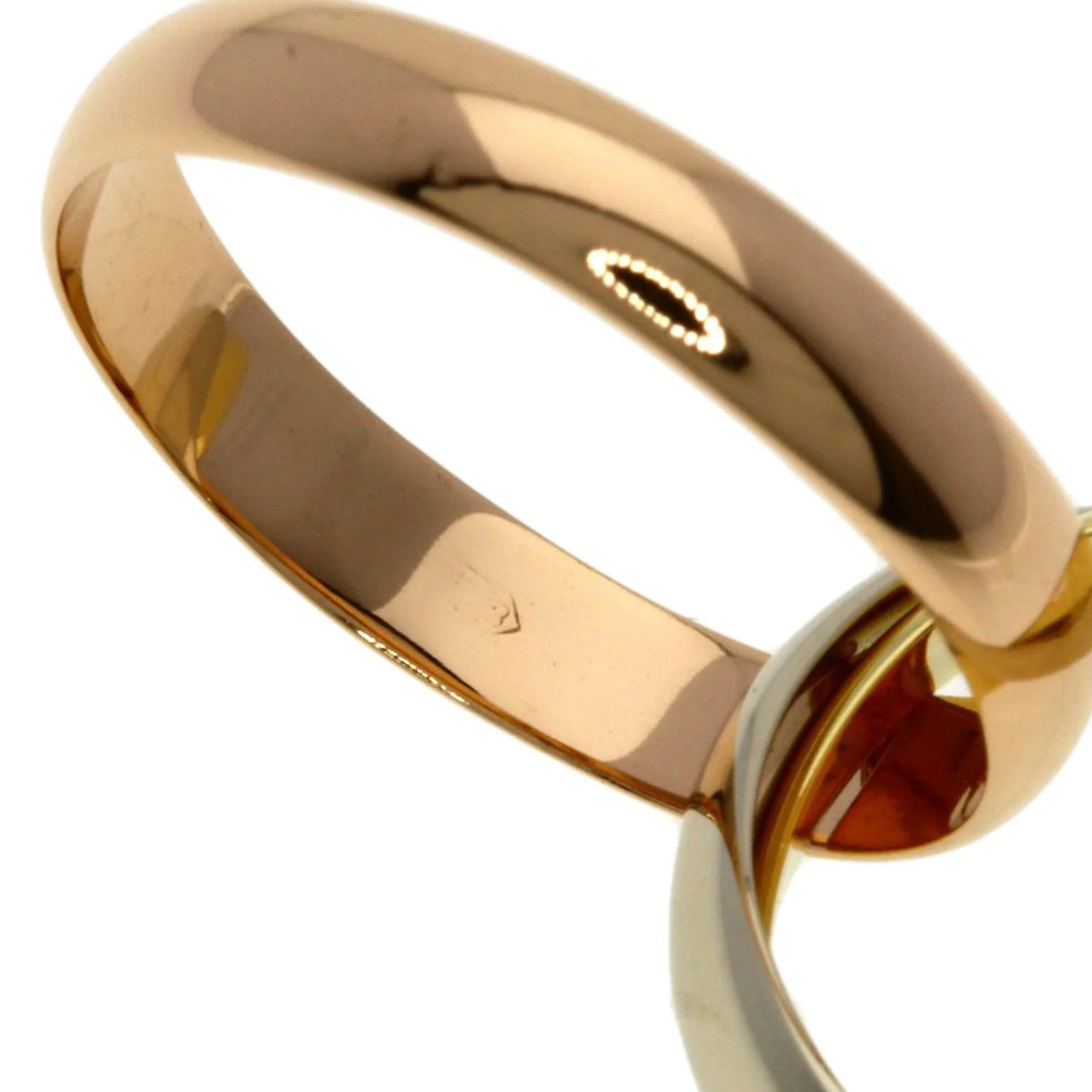 Vendome Louis Cartier Band Ring 18K Tricolor Gold - Image 4